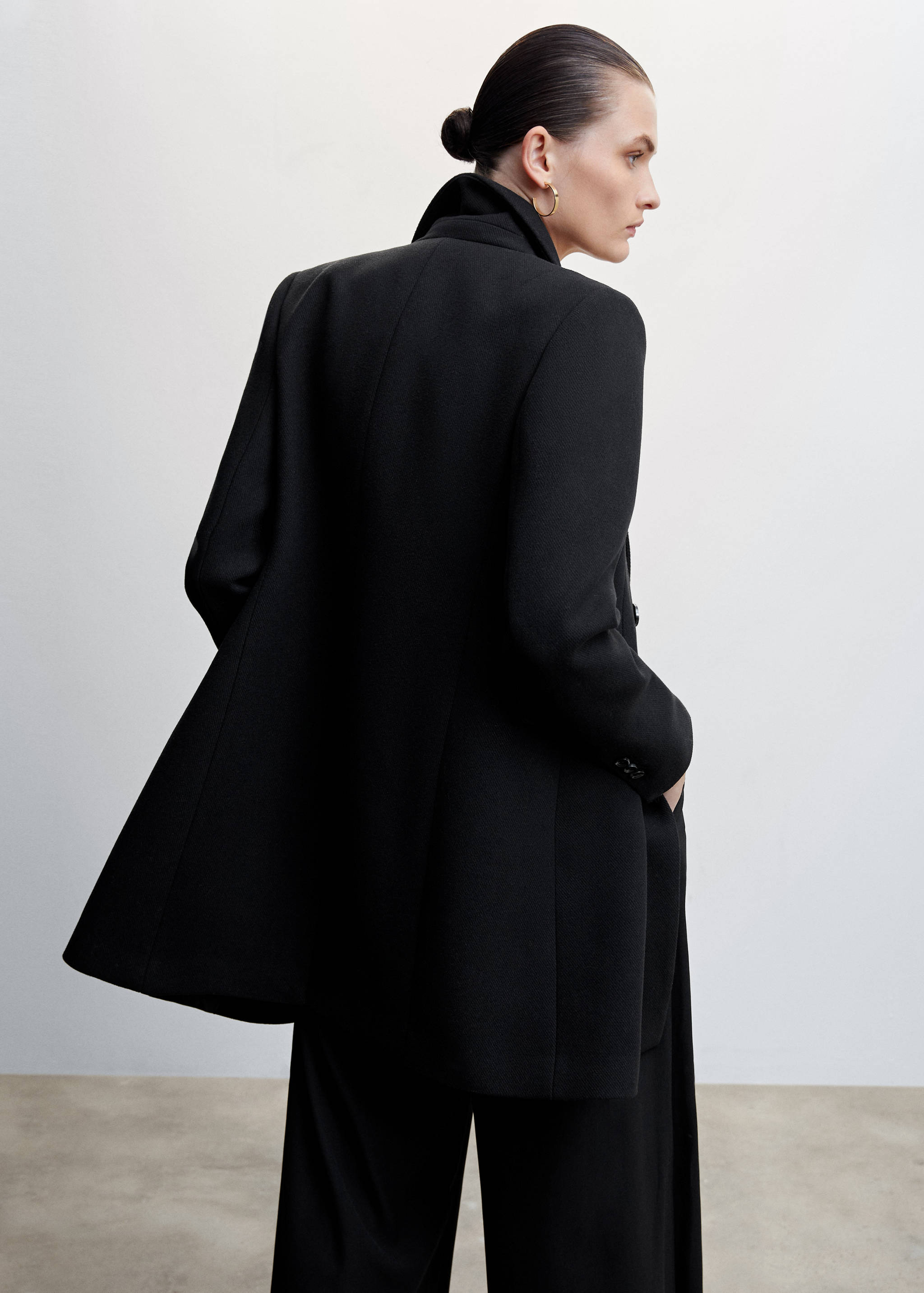 Manteau croisé laine - Verso de l’article