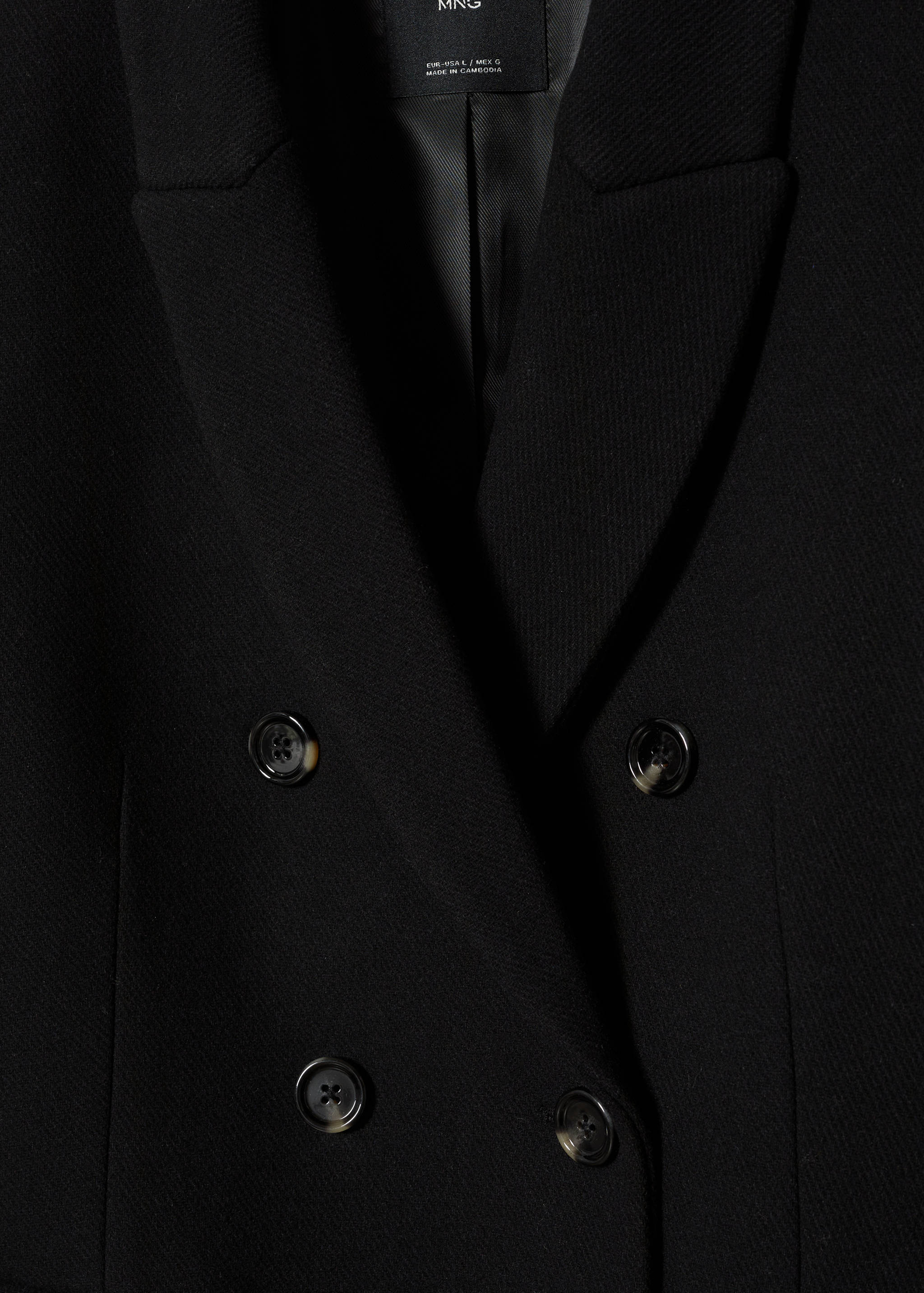 Manteau croisé laine - Détail de l'article 8