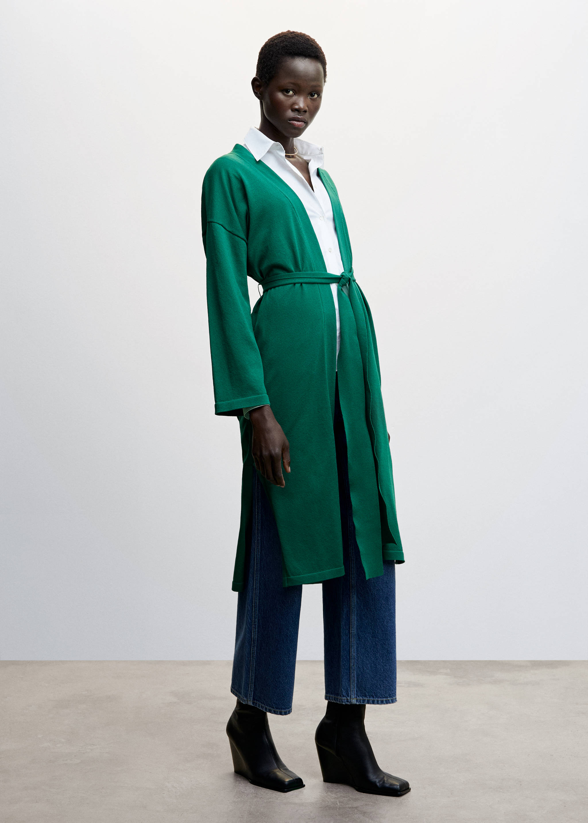 Cardigan long ceinture - Détail de l'article 6