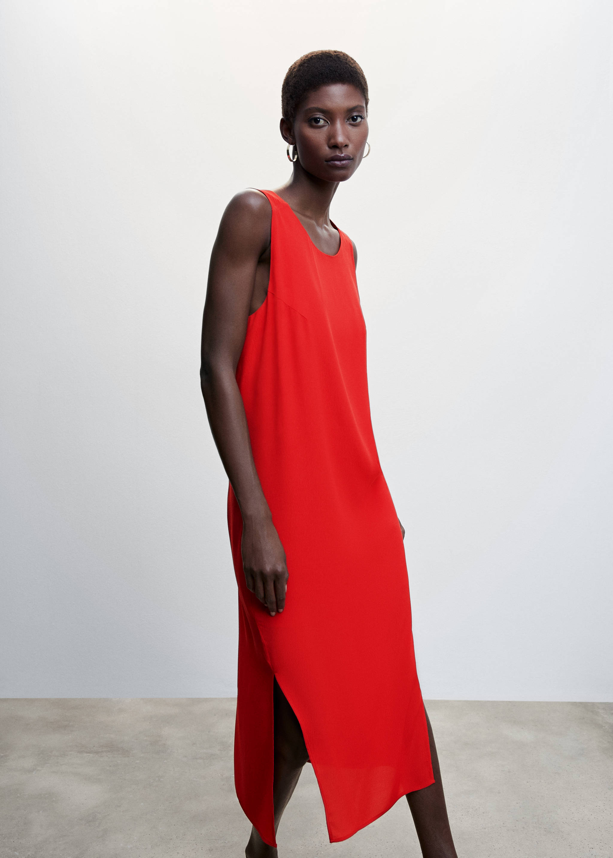 Scoop-back bodycon dress - Medium plane