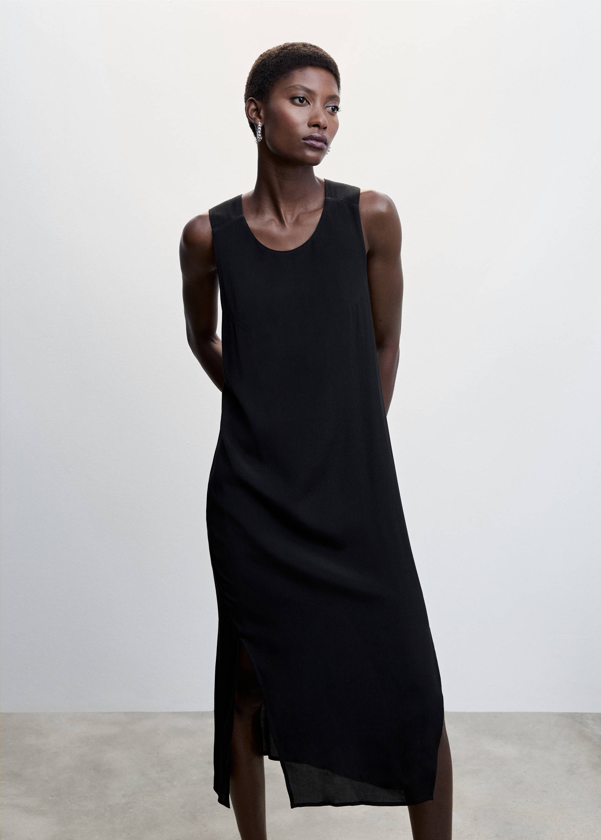 Scoop-back bodycon dress - Medium plane