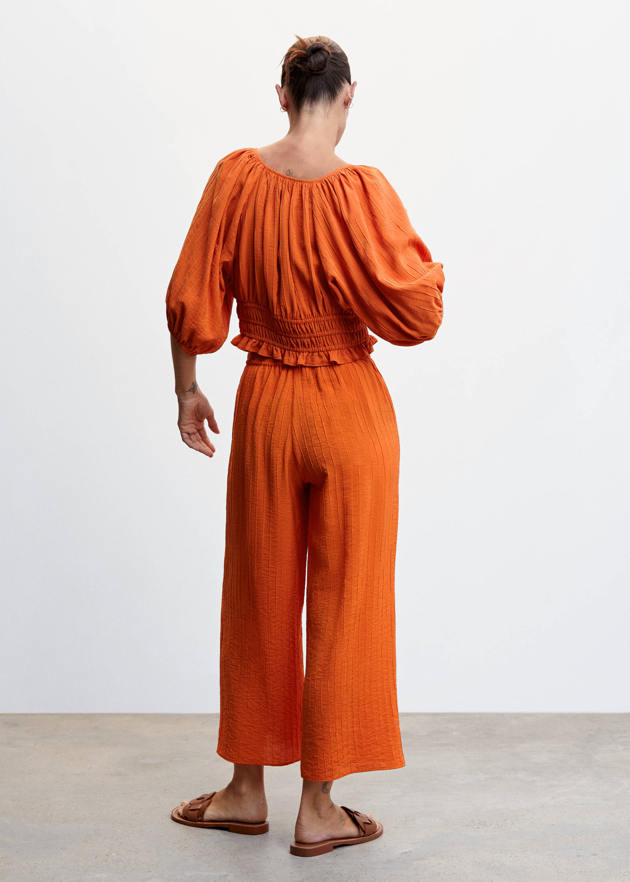 Texturierte Culotte-Hose  - Rückseite des Artikels