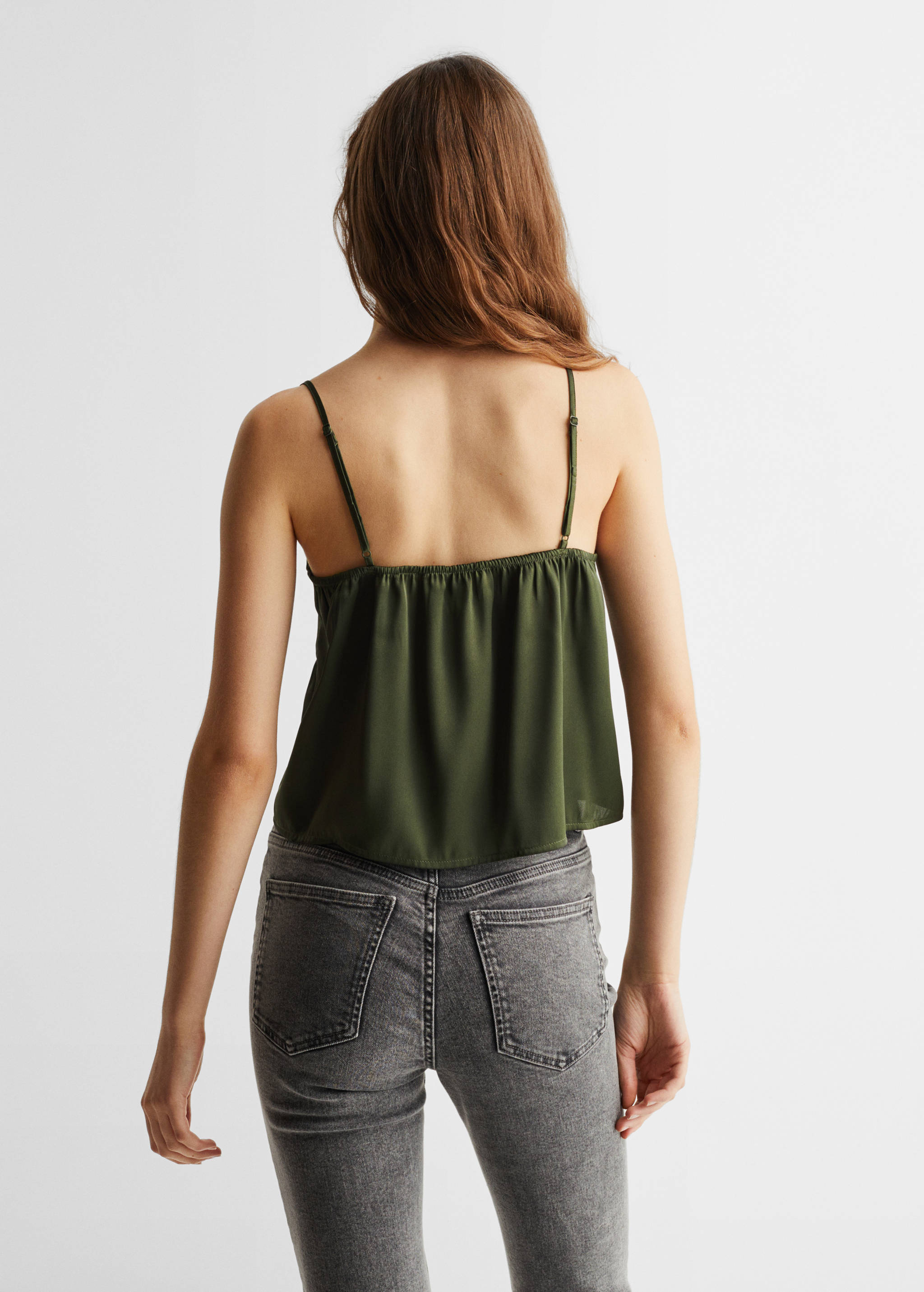 Crop Top mit Rüschen - Rückseite des Artikels