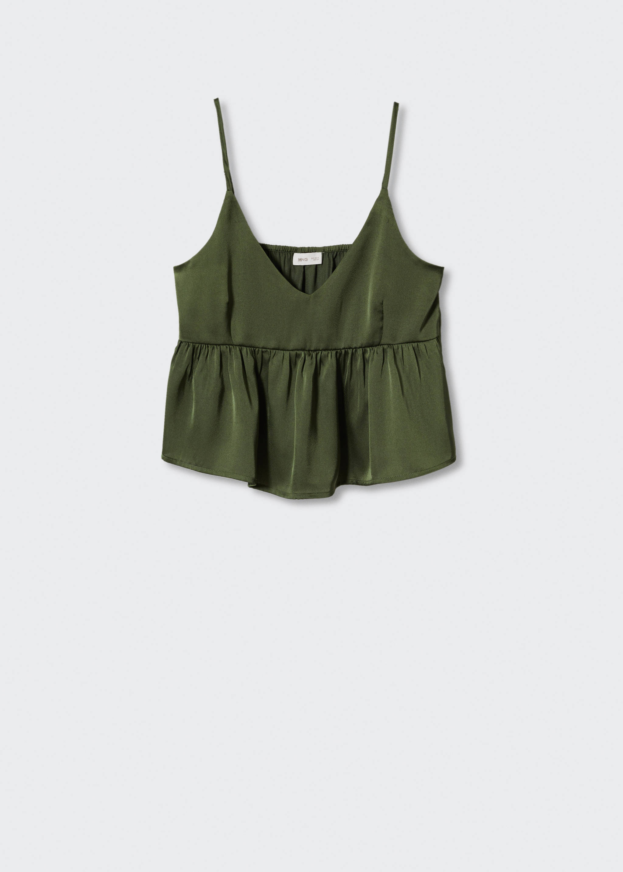 Crop Top mit Rüschen - Artikel ohne Model