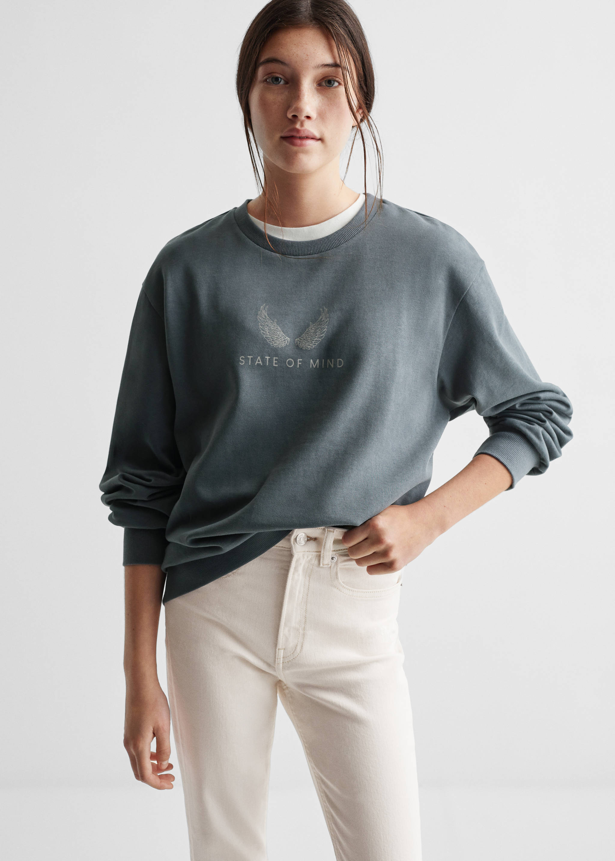 Zvonové džíny - Náhled ve středové rovině