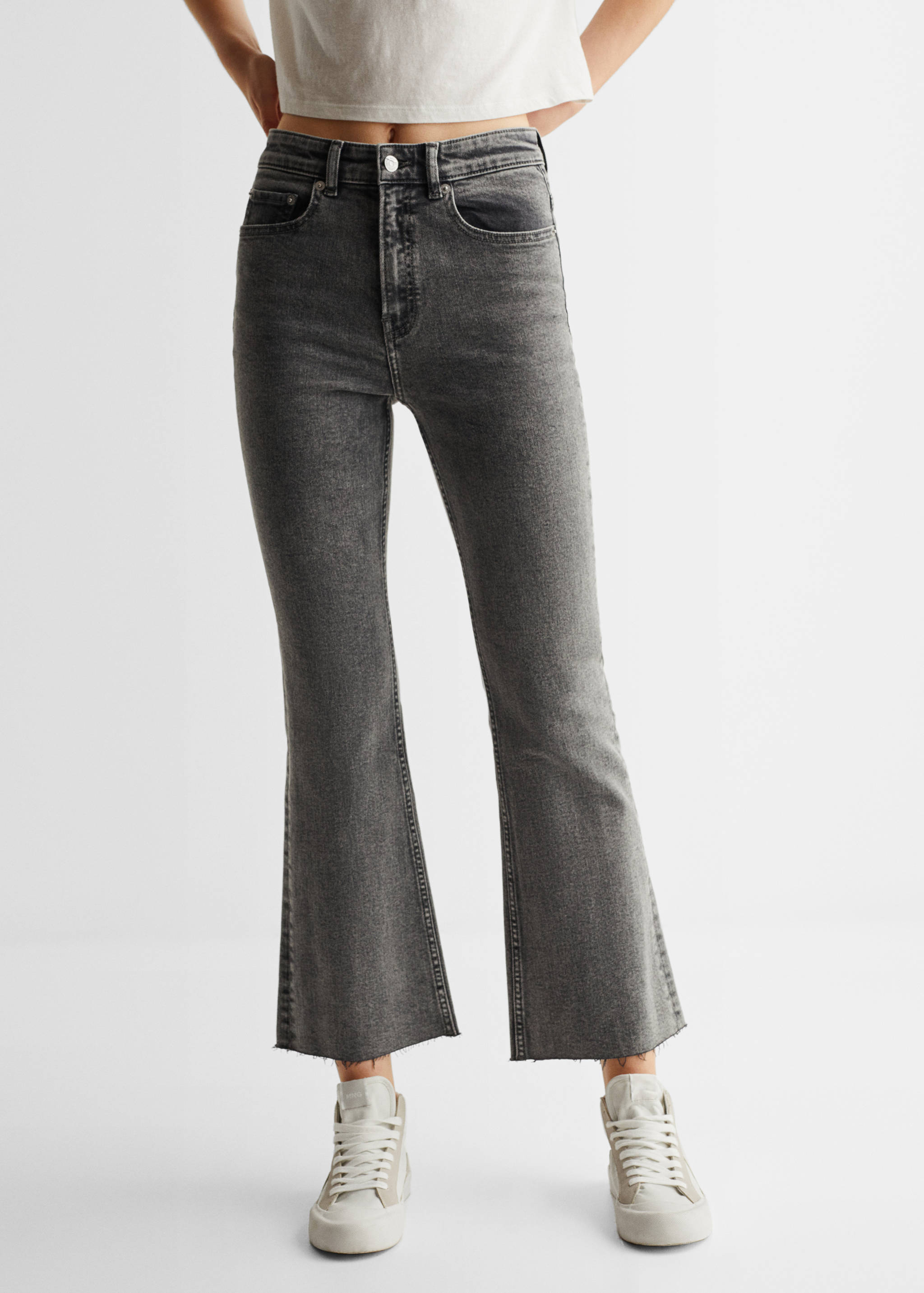 Zvonové džíny - Náhled ve středové rovině