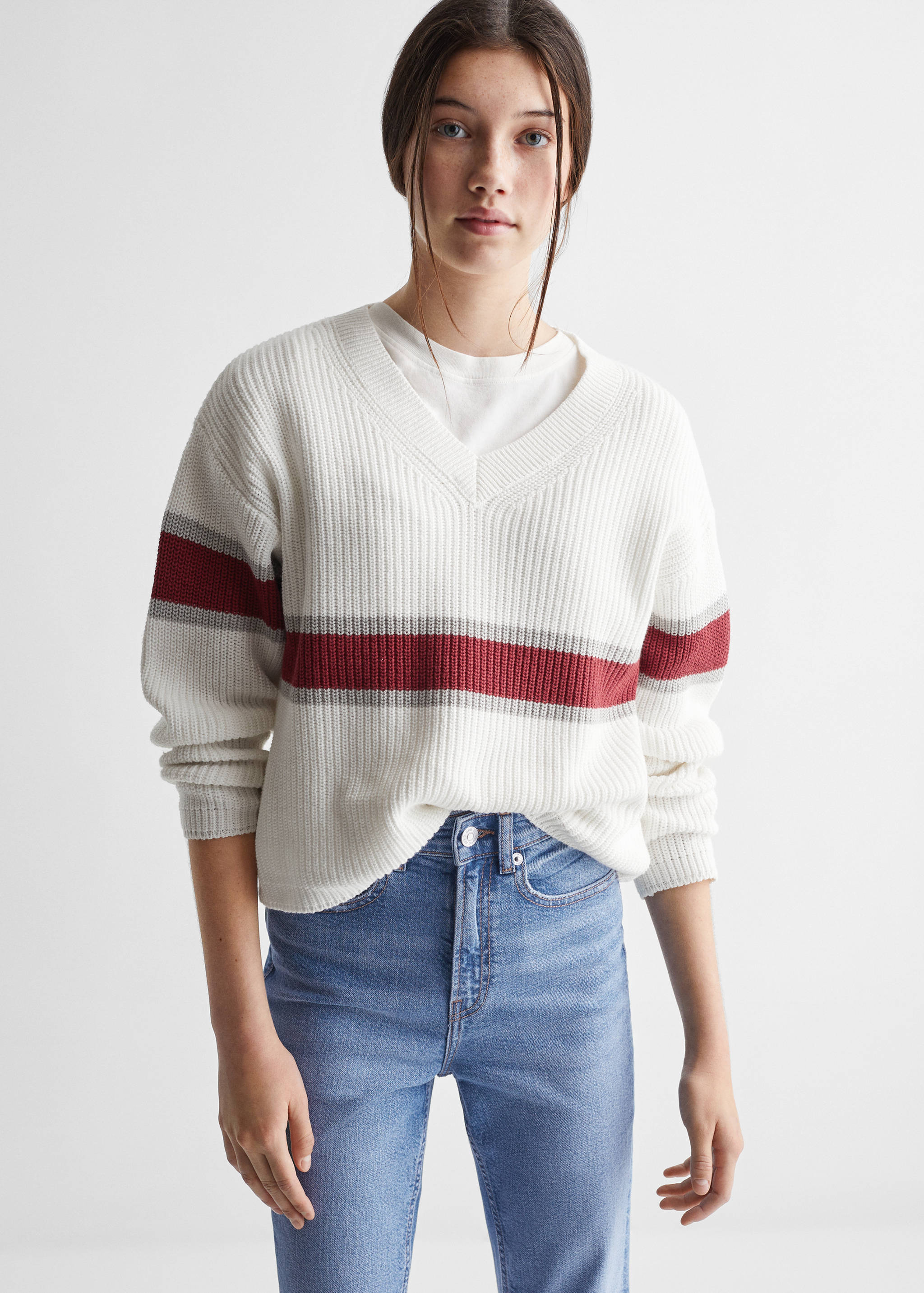 Zvonové džíny - Náhled ve středové rovině