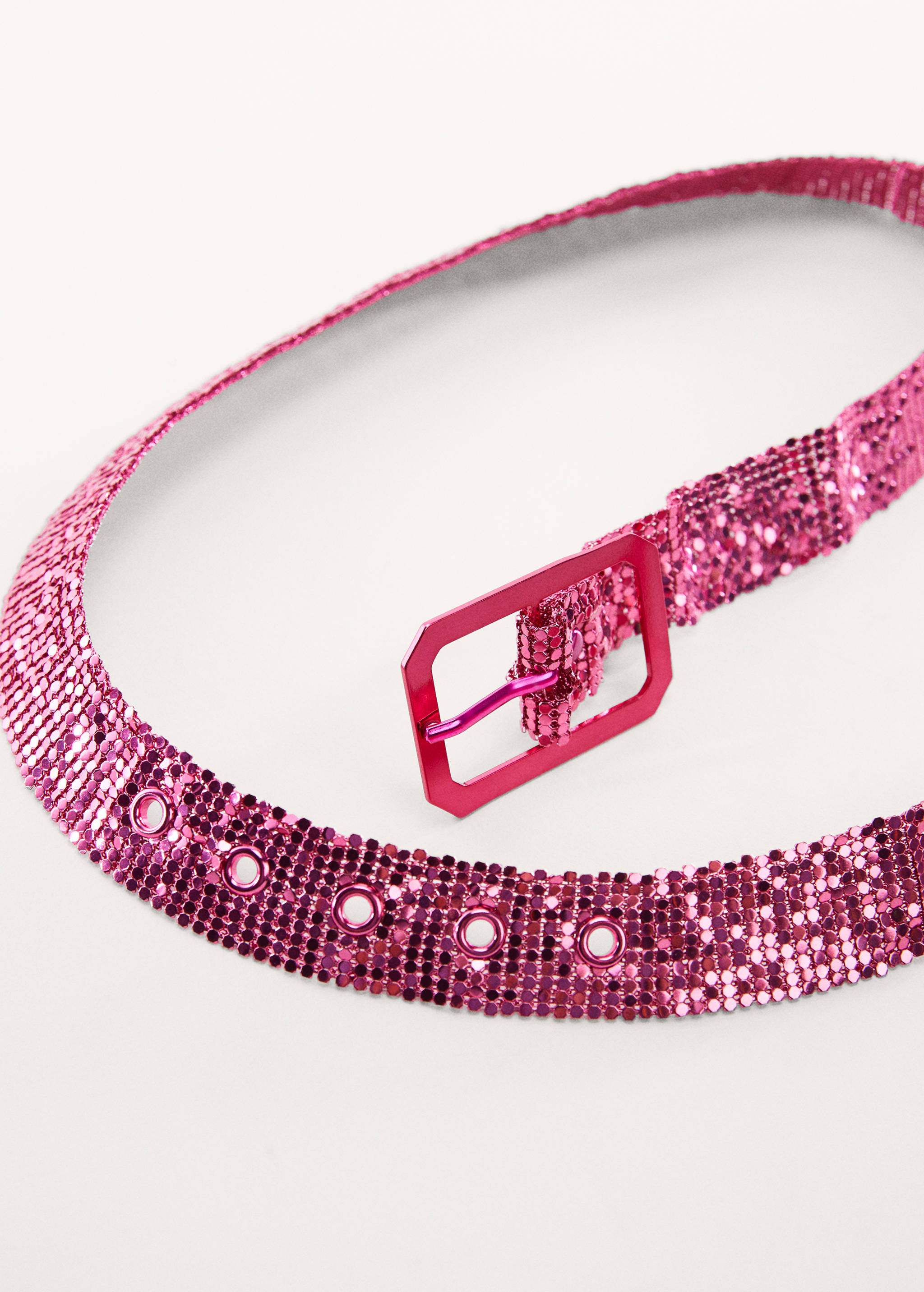 Pásek s kovovou přezkou - Náhled ve středové rovině