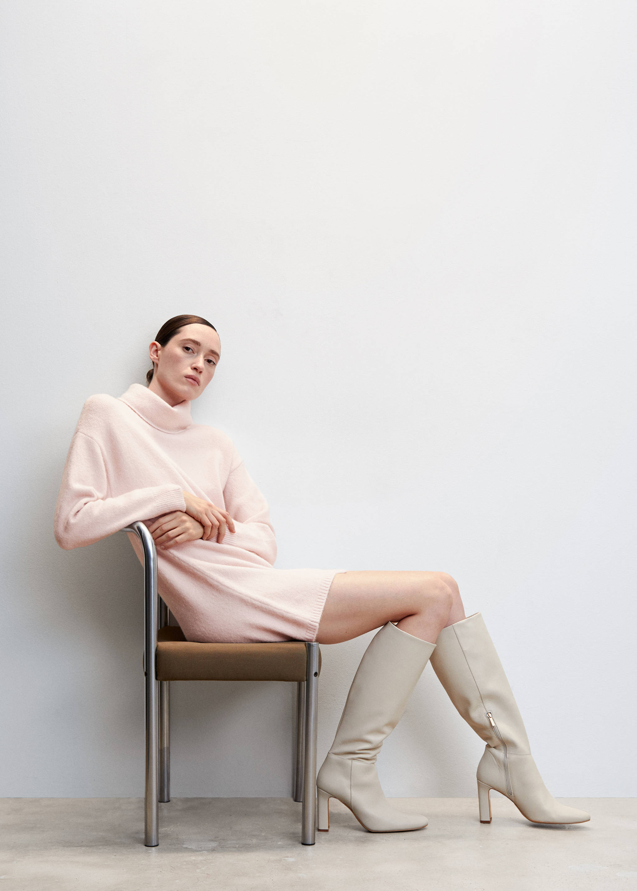 Vestido punto cuello vuelto - Detalle del artículo 2