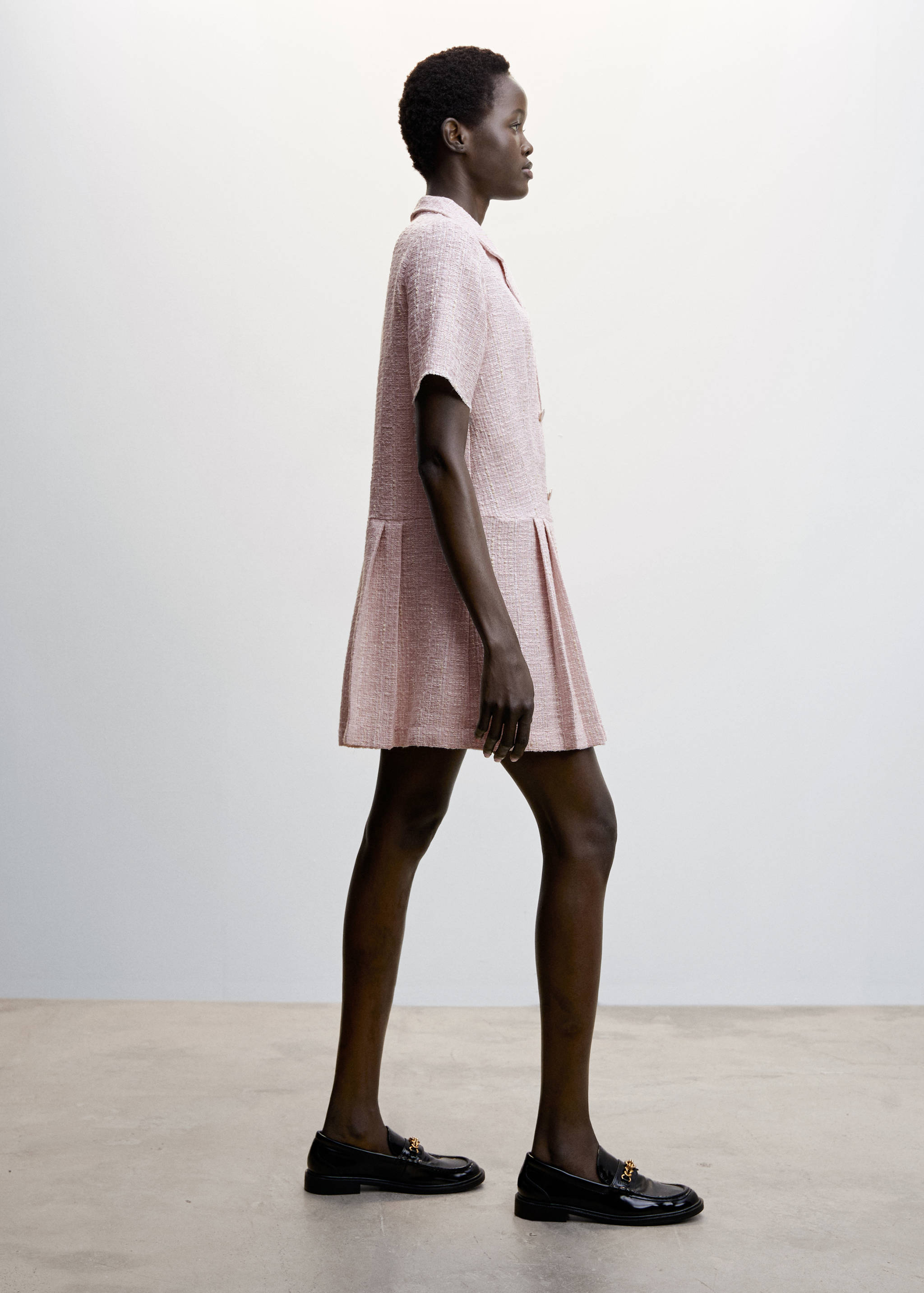 Vestido de tweed com botões - Pormenor do artigo 6