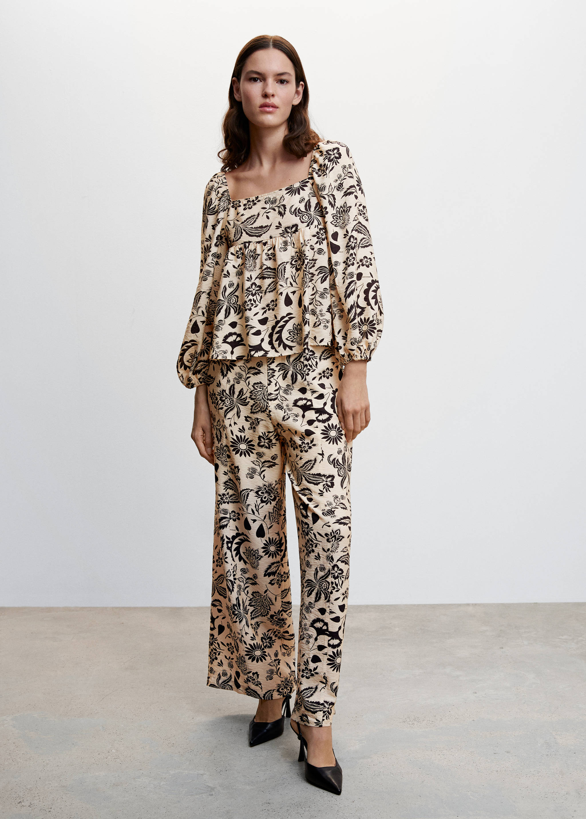 Blouse manches bouffantes - Plan général