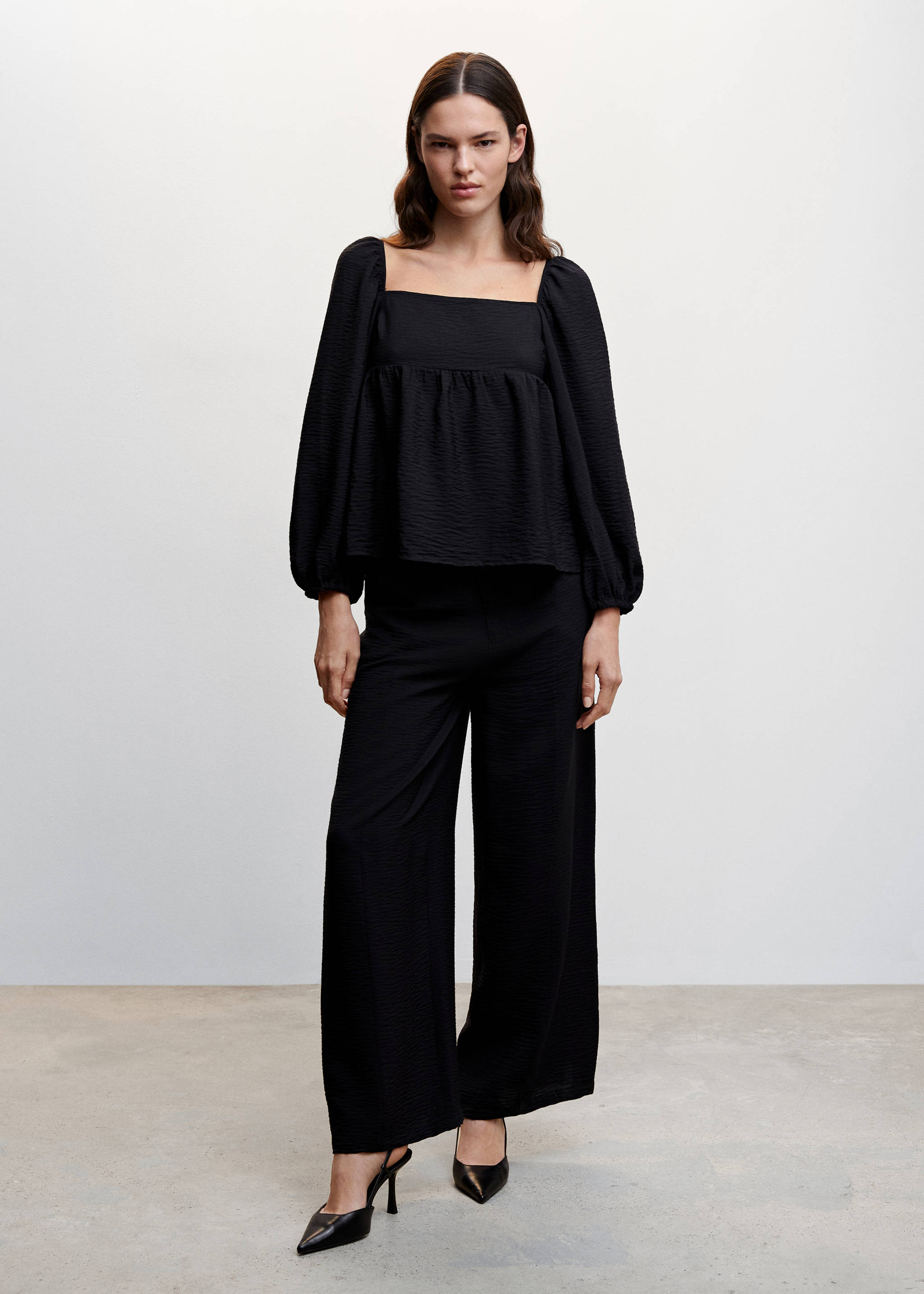 Blouse manches bouffantes - Plan général