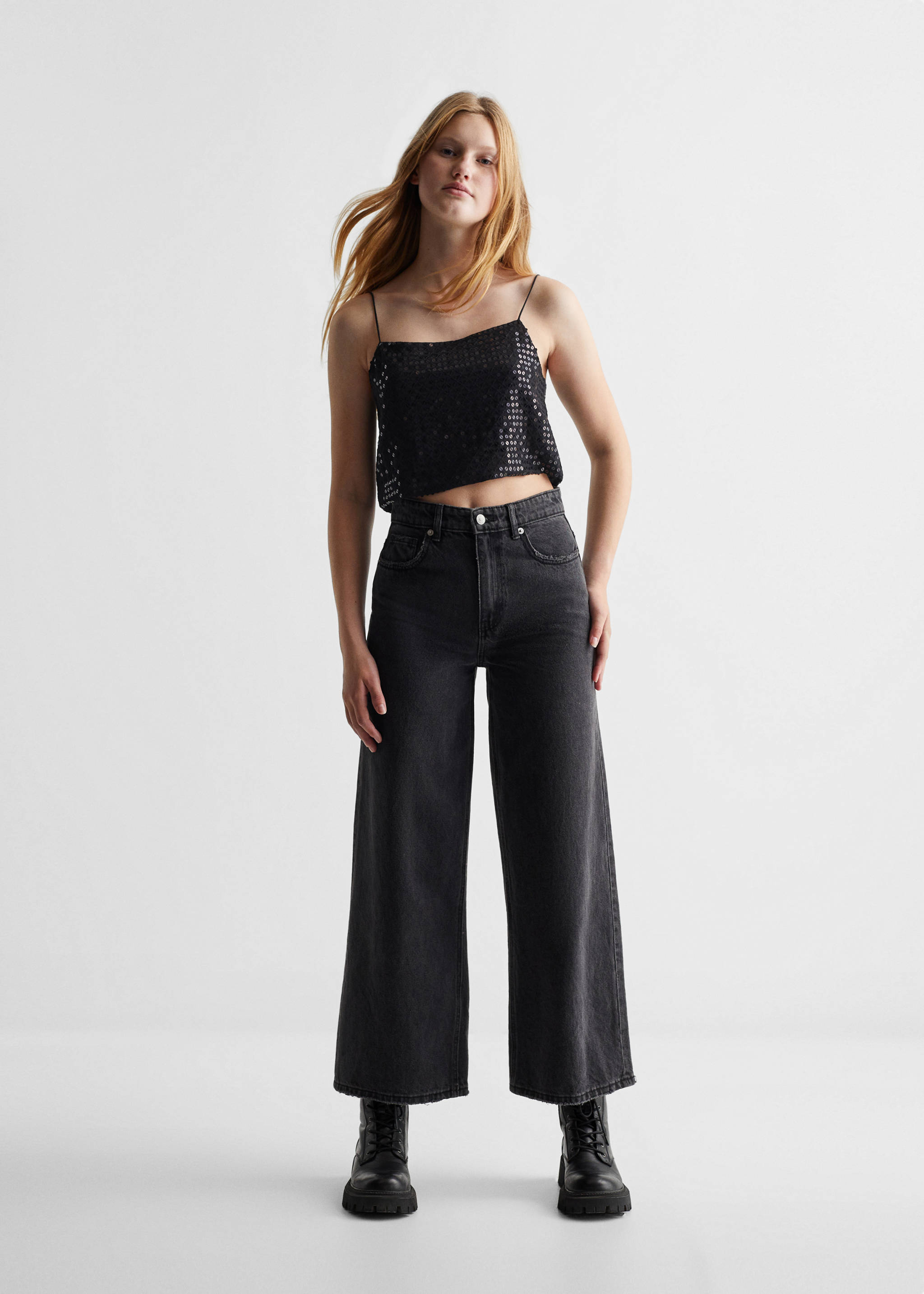 Top crop lentejuelas - Plano general