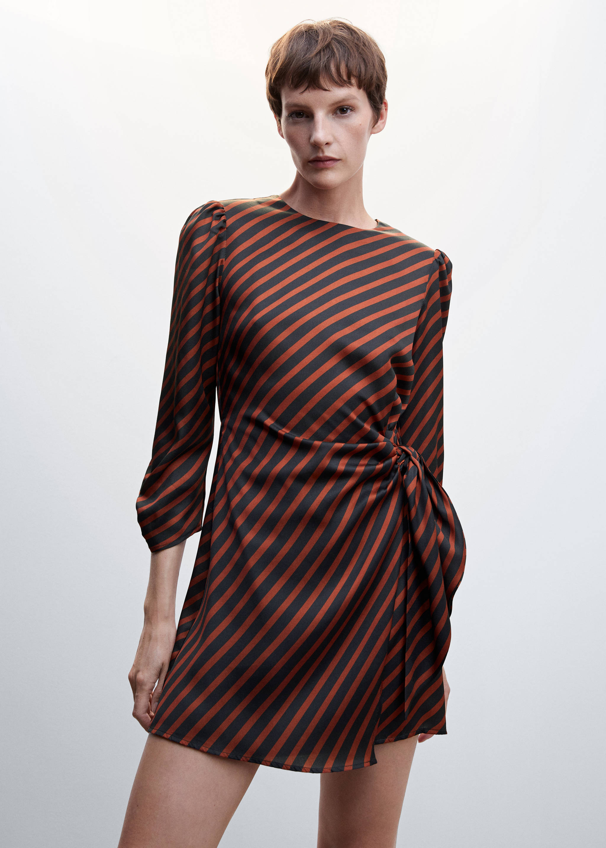 Knot striped dress - Medium plane