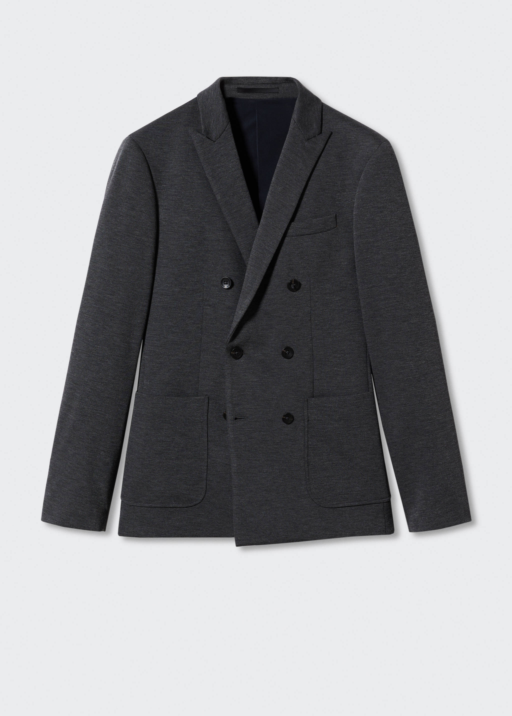 Doppelreihiger Slim Fit-Blazer - Artikel ohne Model