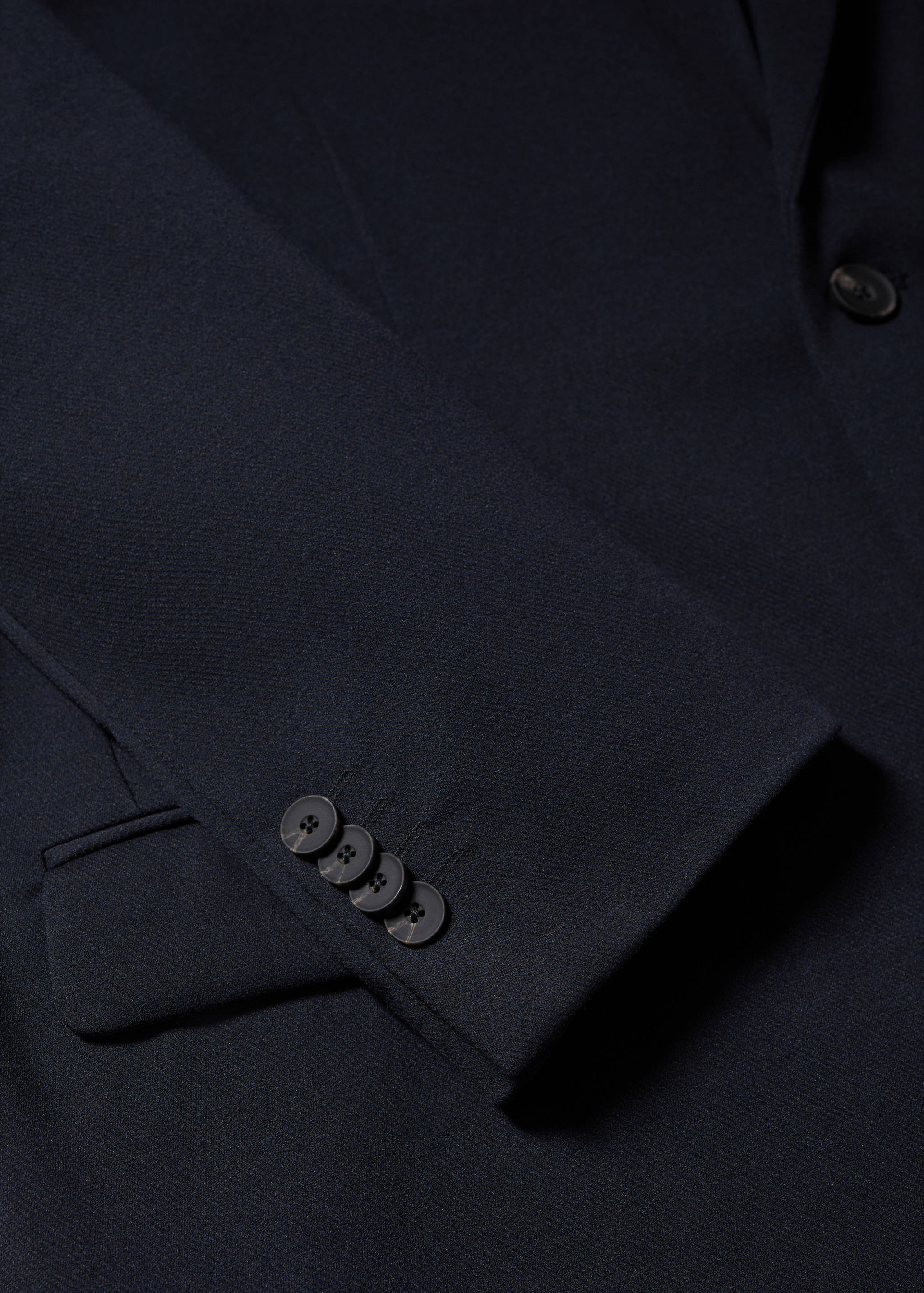 Slim fit microstructure blazer - Details of the article 8