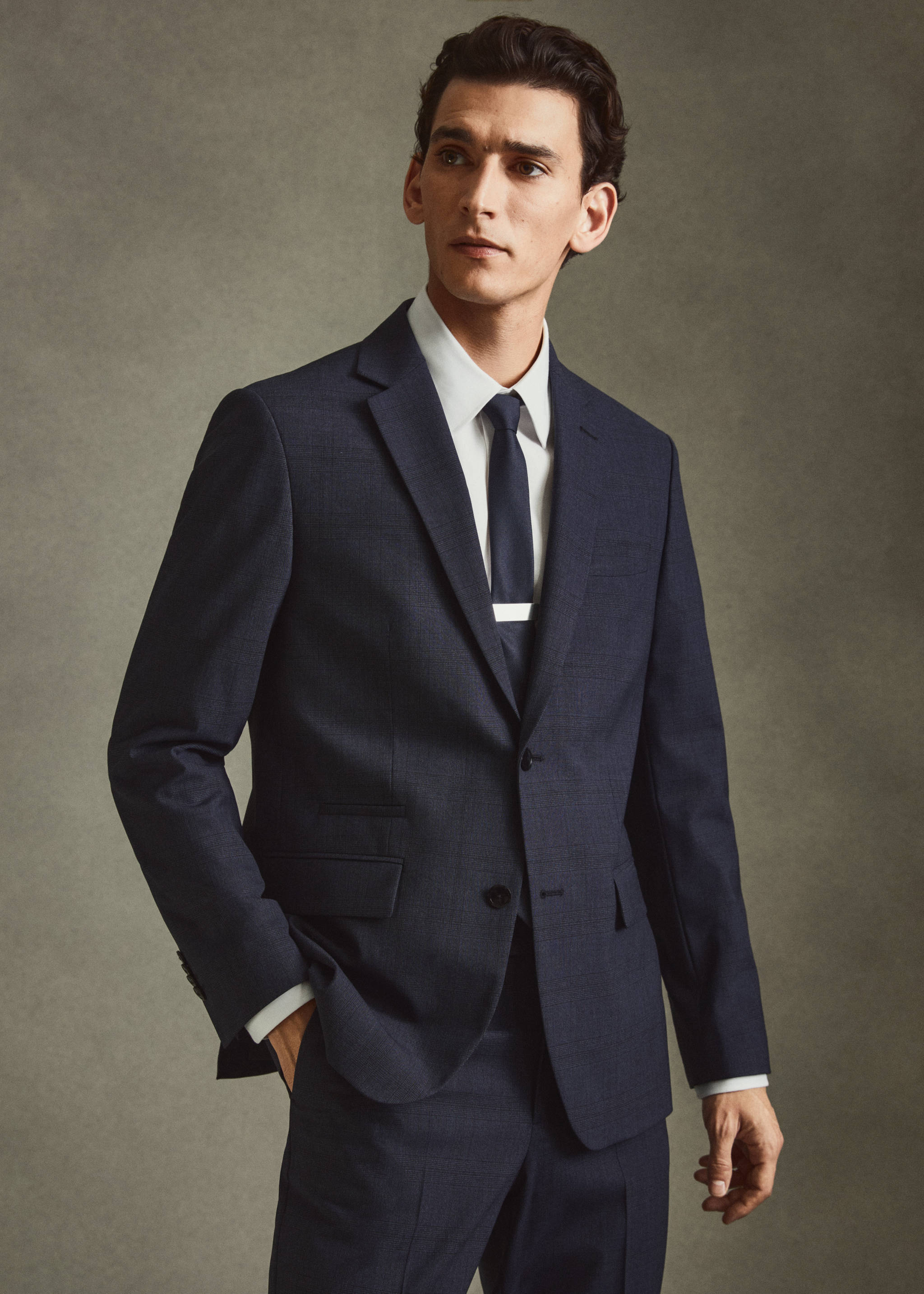 Slim-fit wool suit jacket - Details of the article 5