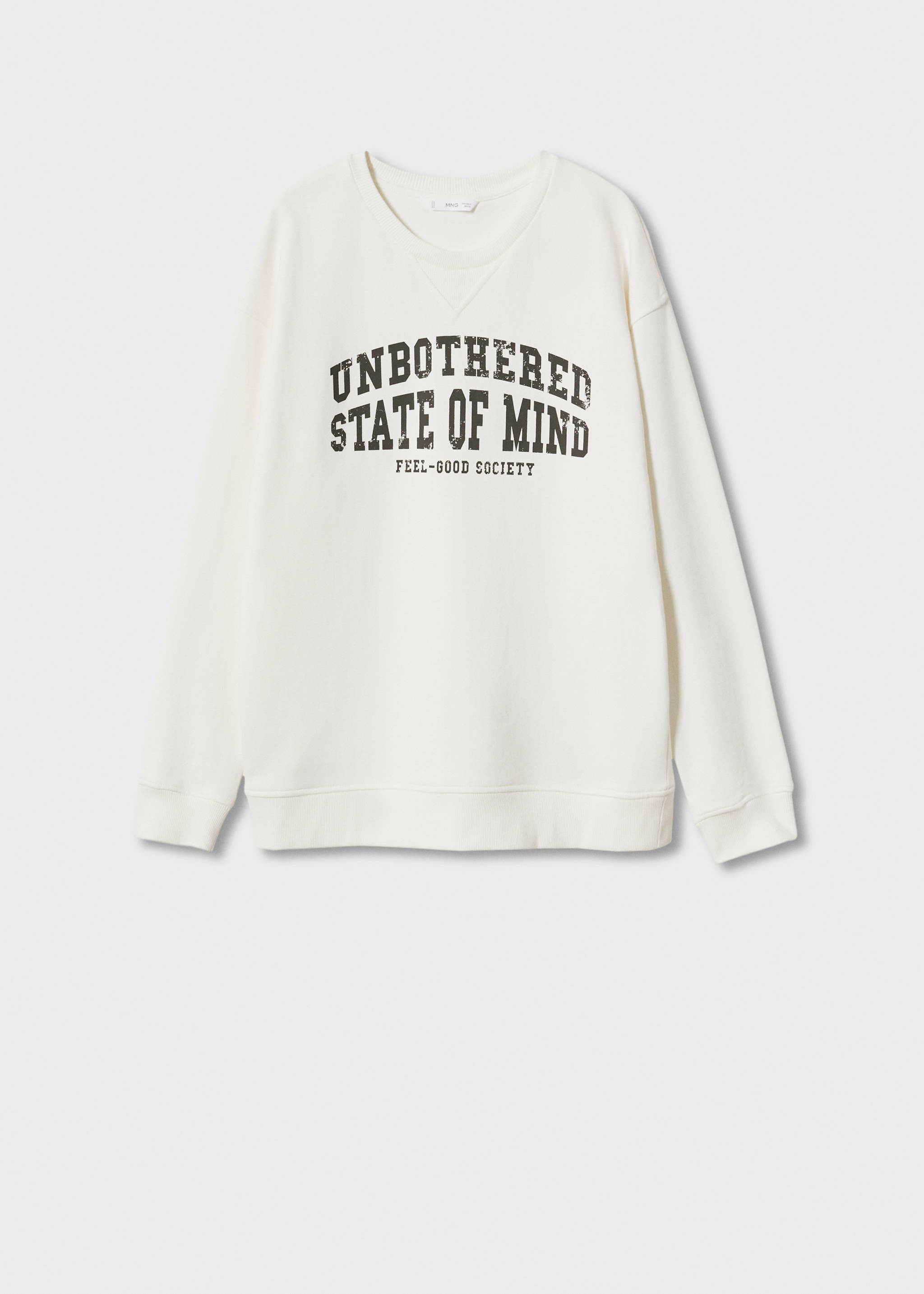 Message cotton sweatshirt - Article without model
