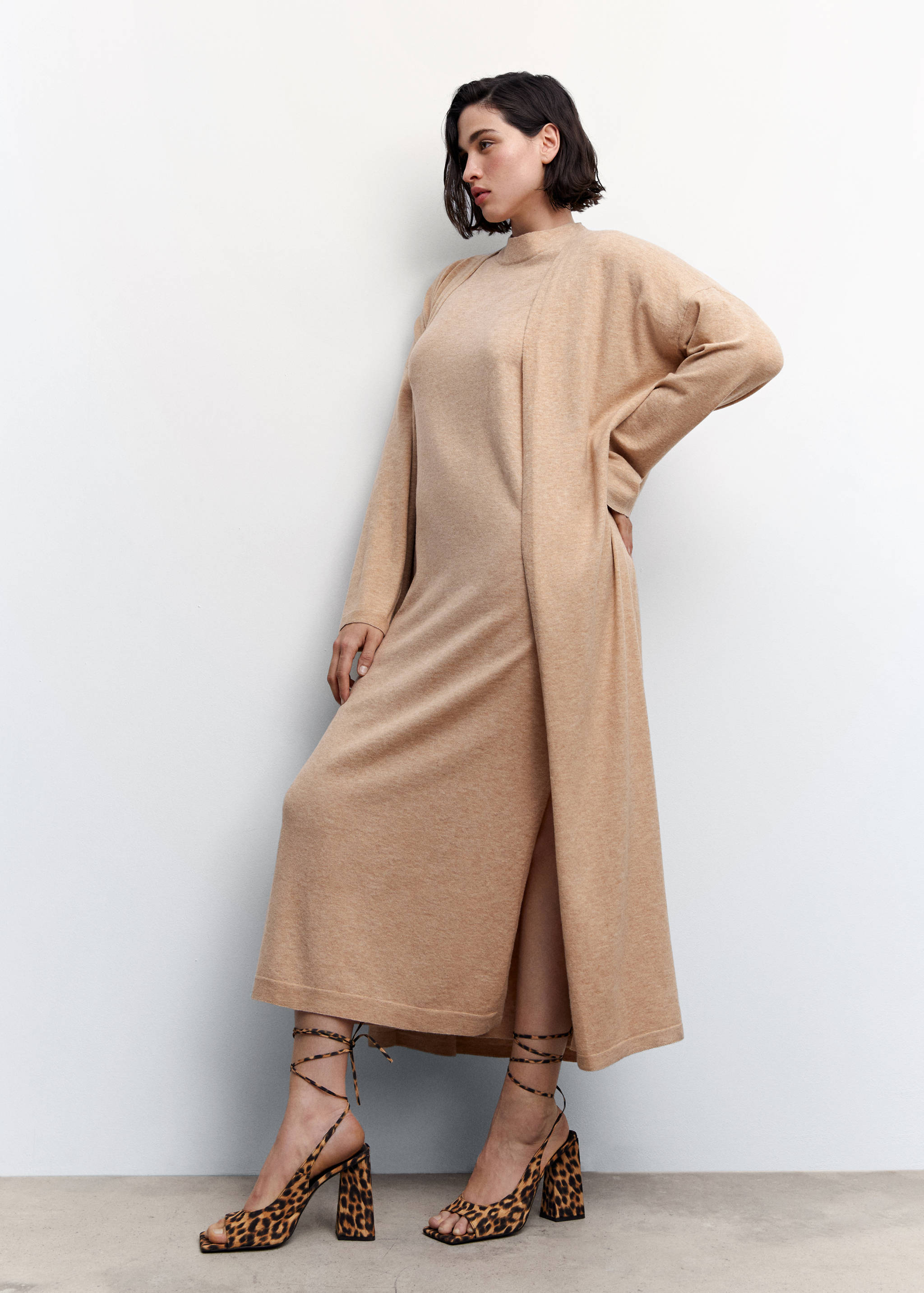 Long knit cardigan - Details of the article 4