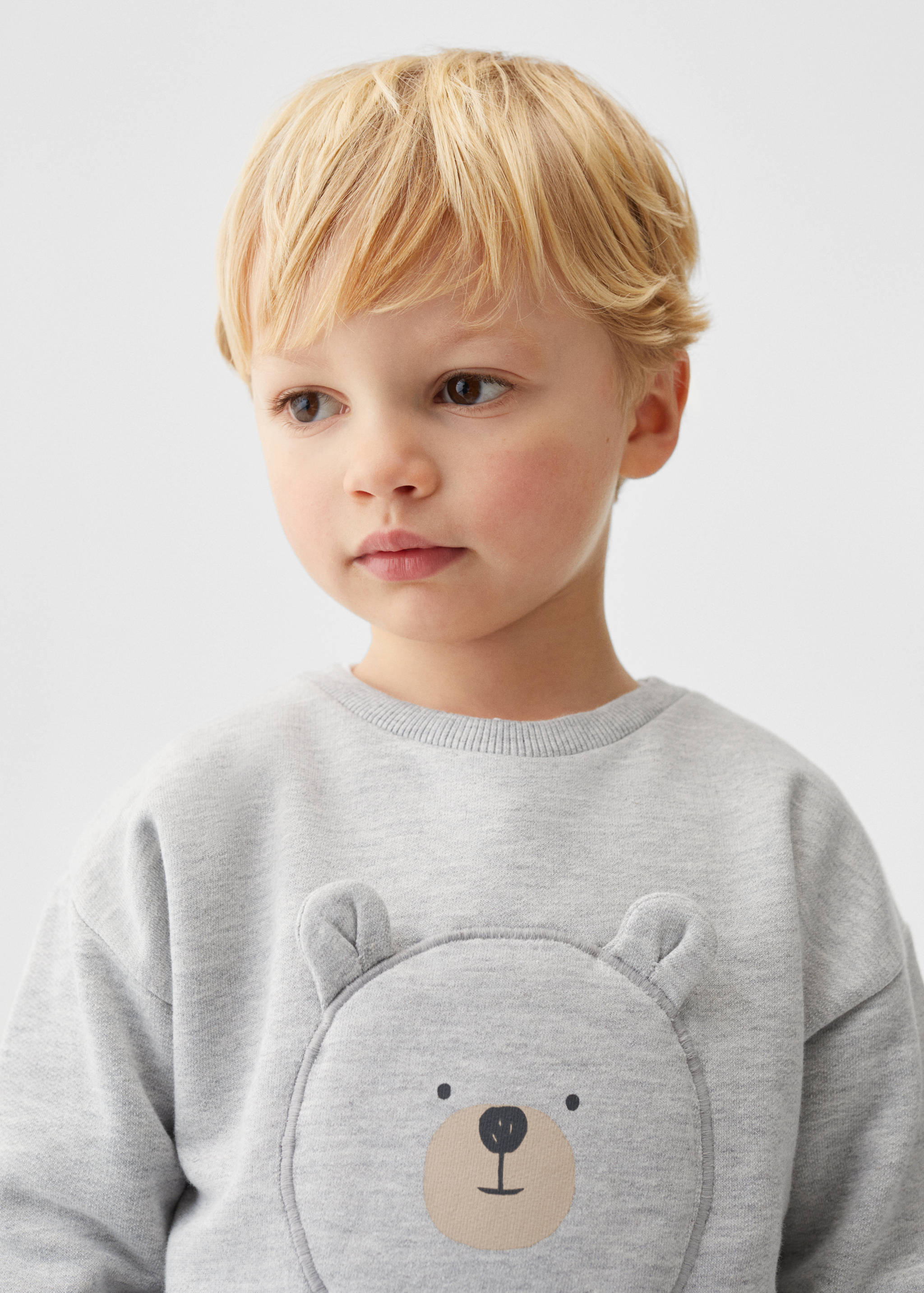 Sweatshirt de urso com relevo - Pormenor do artigo 1