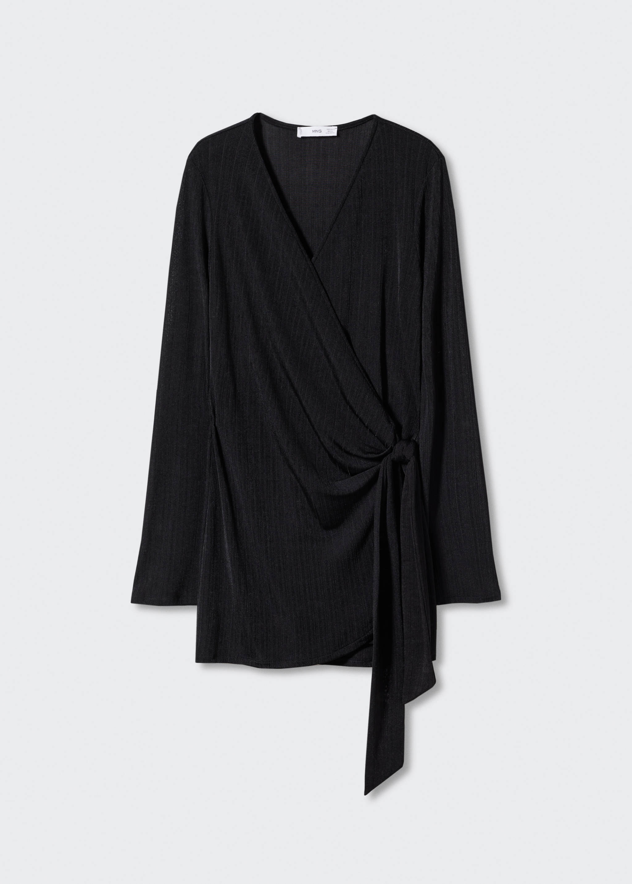 Cardigan in Wickel-Optik mit Schleife - Artikel ohne Model