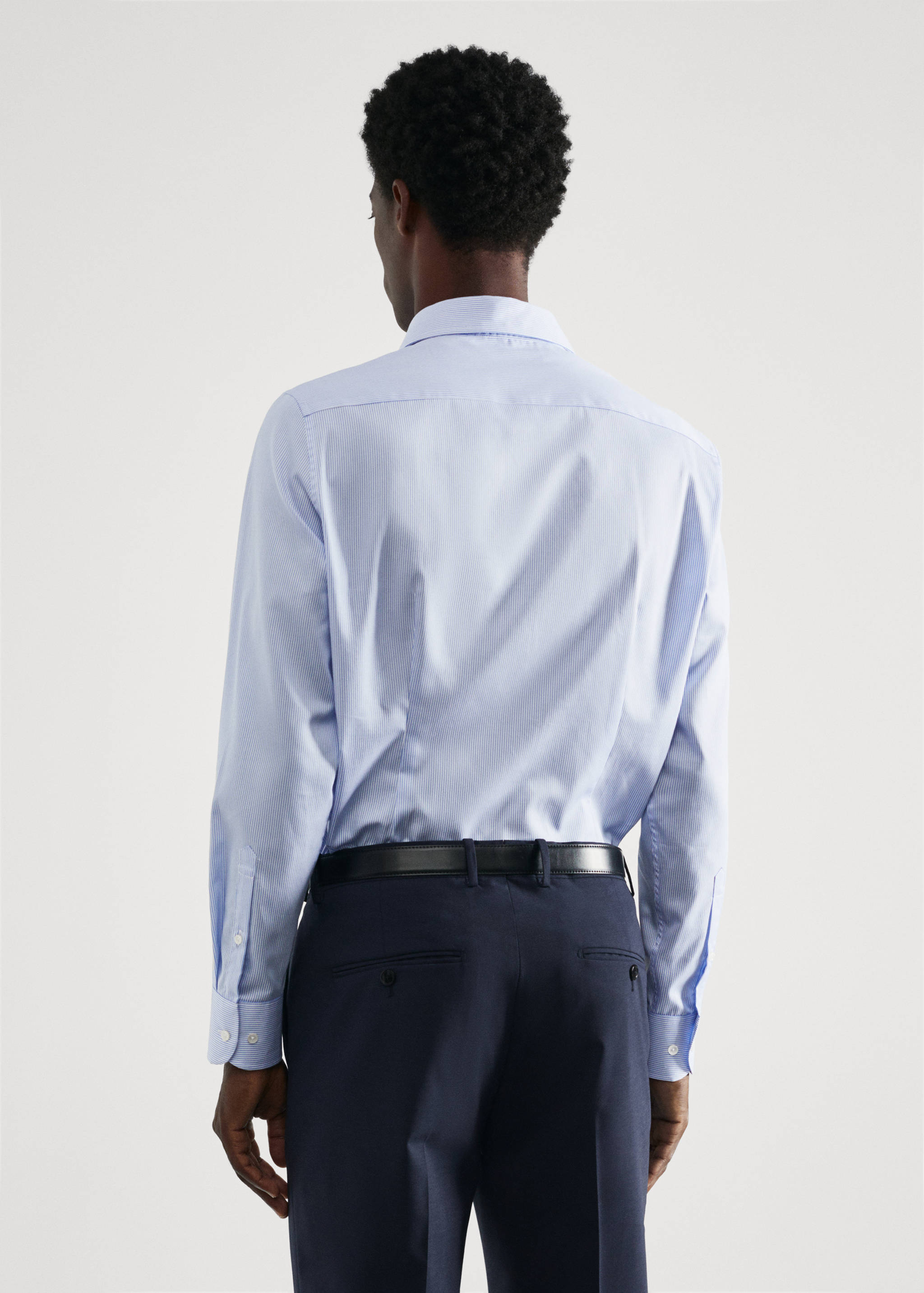 Slim fit thousand striped suit shirt - Reverse of the article