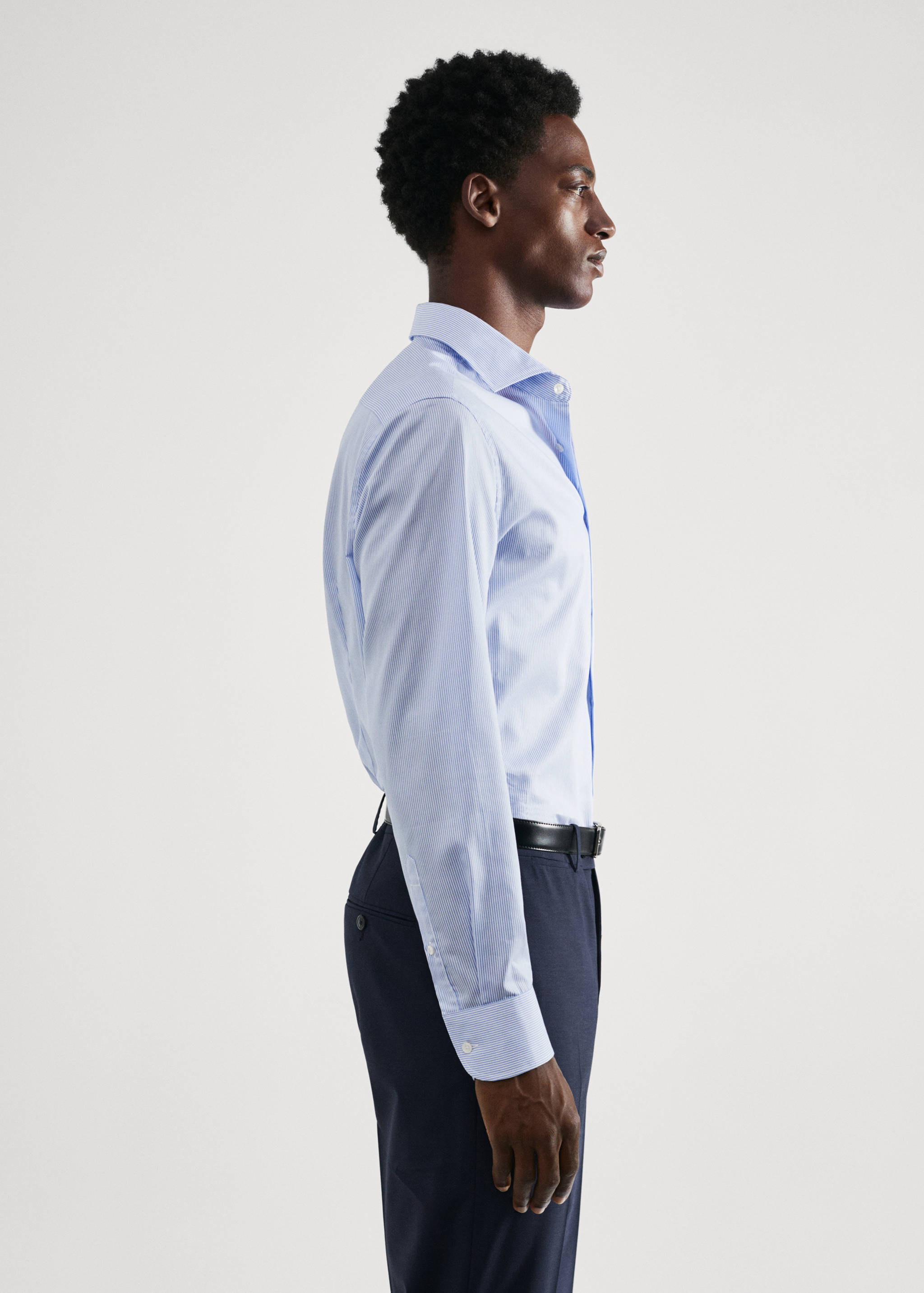 Slim fit thousand striped suit shirt - Details of the article 4