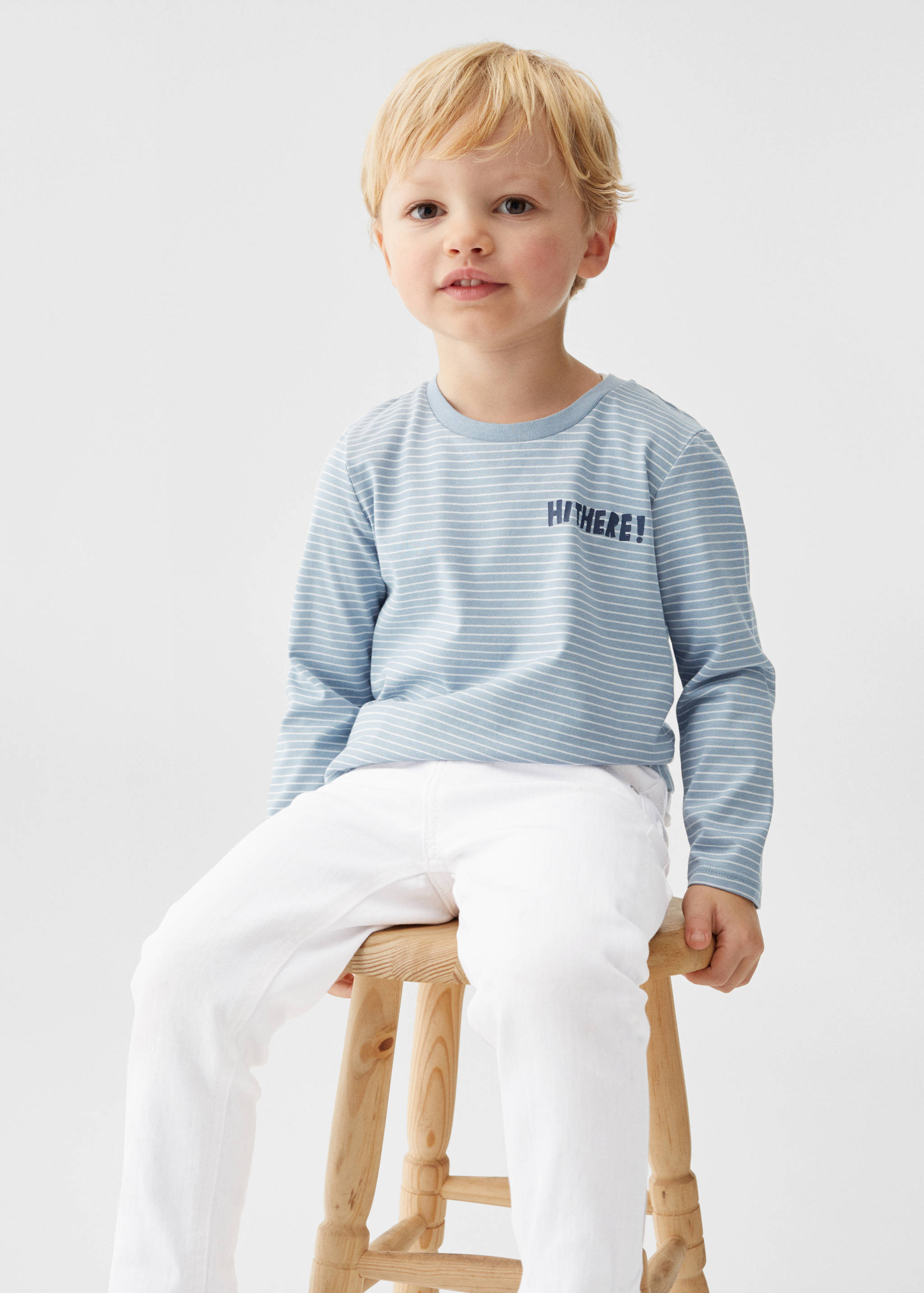 Striped long sleeves t-shirt - Details of the article 2