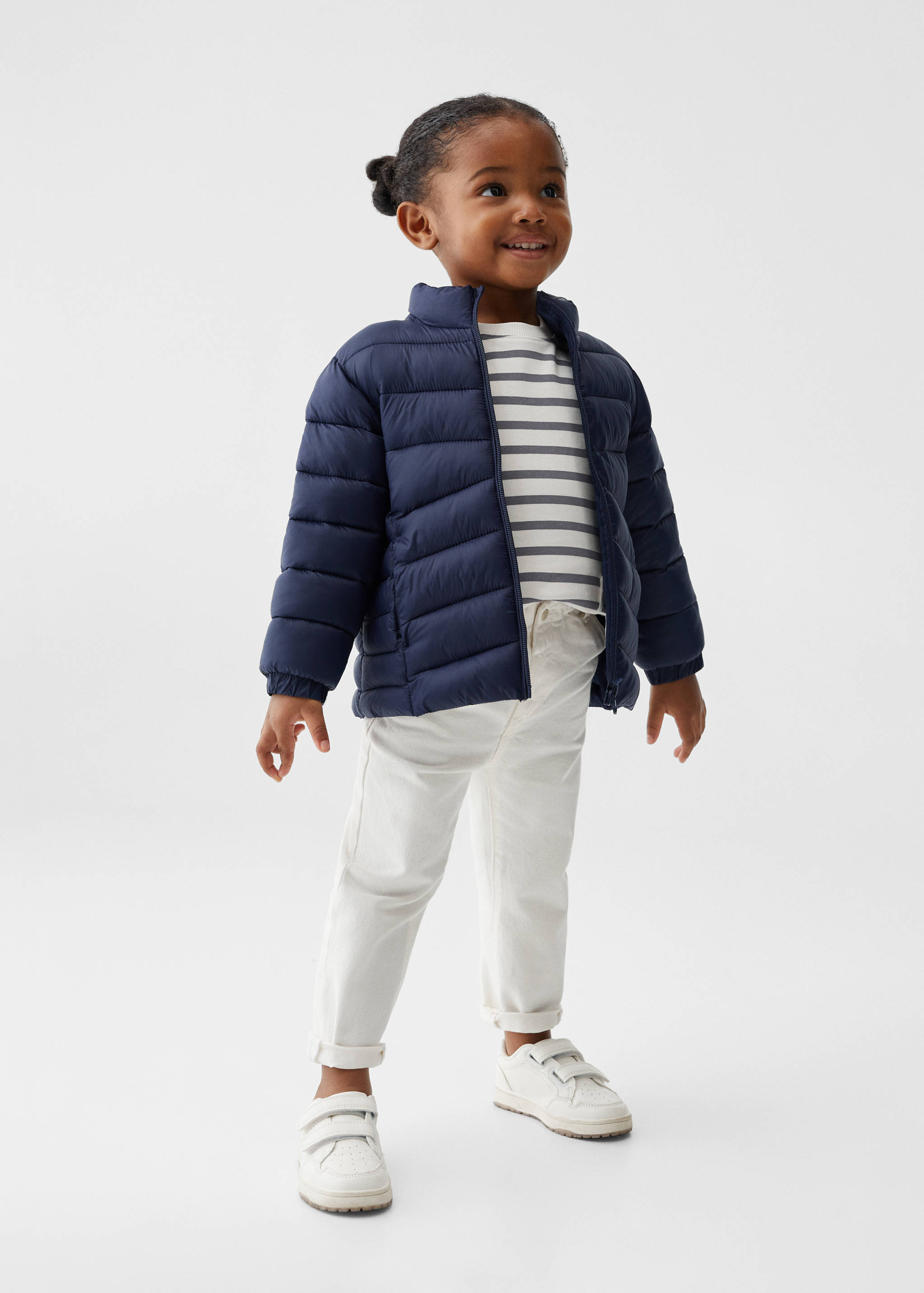 Anorac embuatat cremallera - Pla general