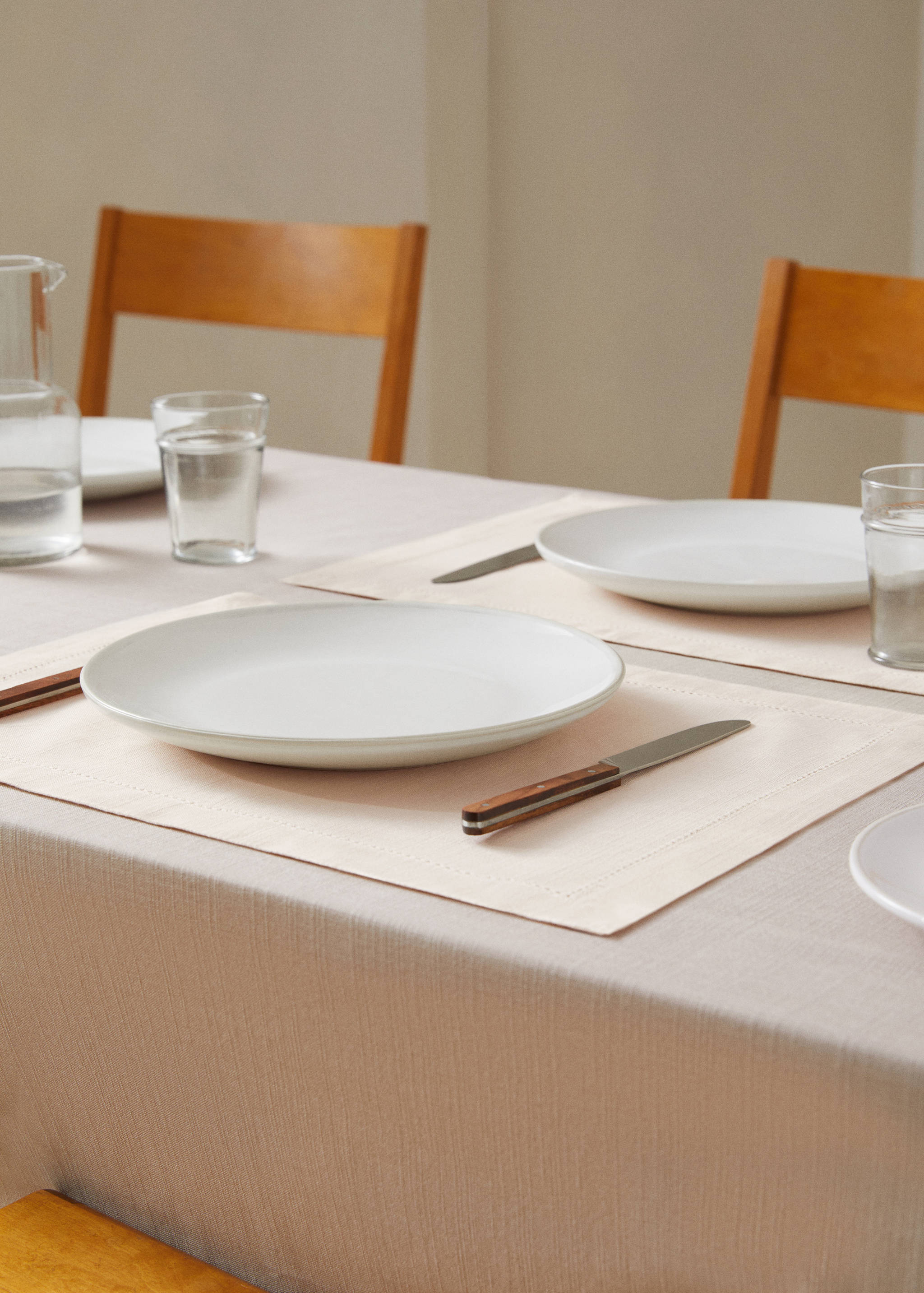 100% cotton hemstitch placemat (Pack of 2) - General plane