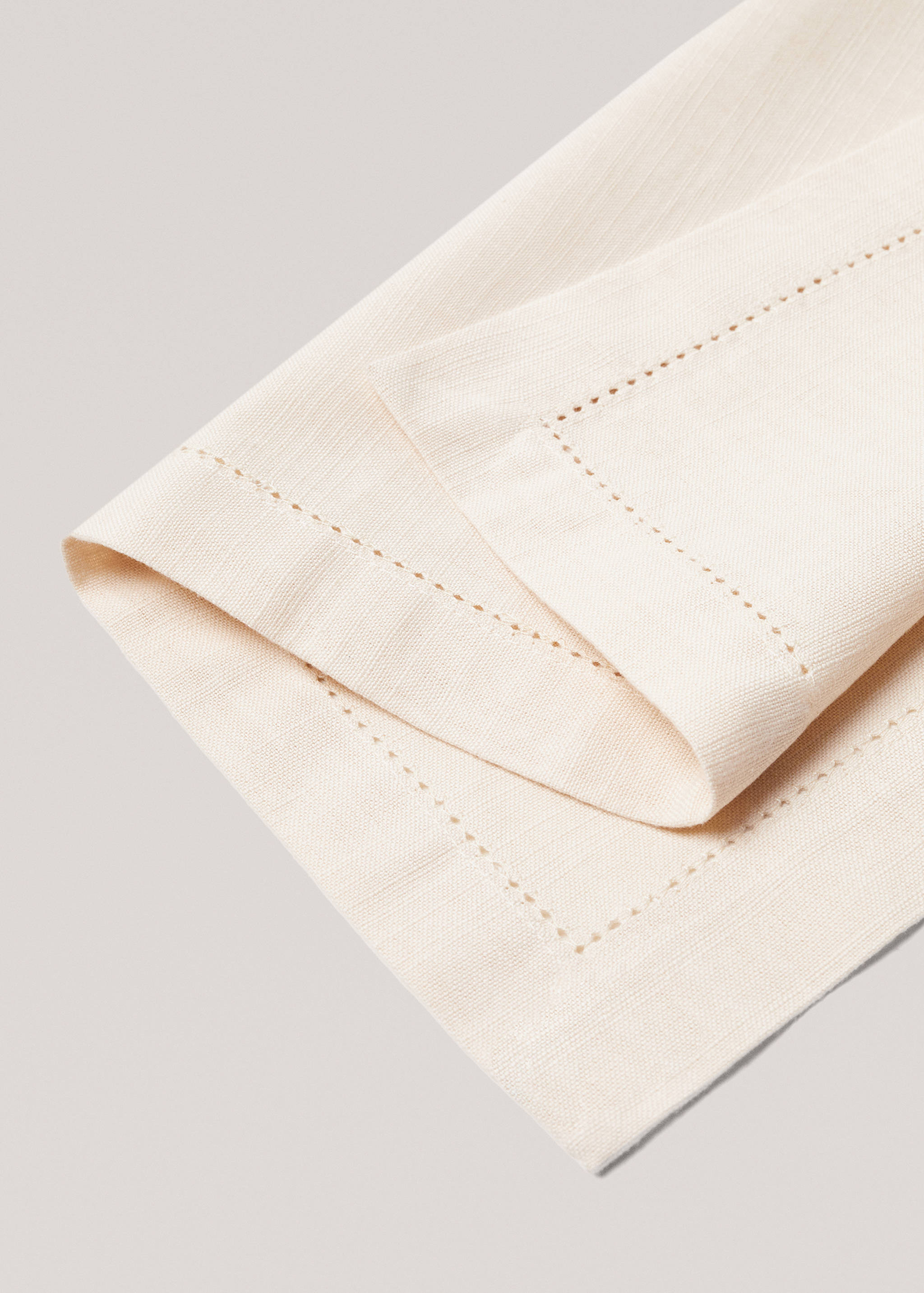 100% cotton hemstitch placemat (Pack of 2) - Details of the article 1