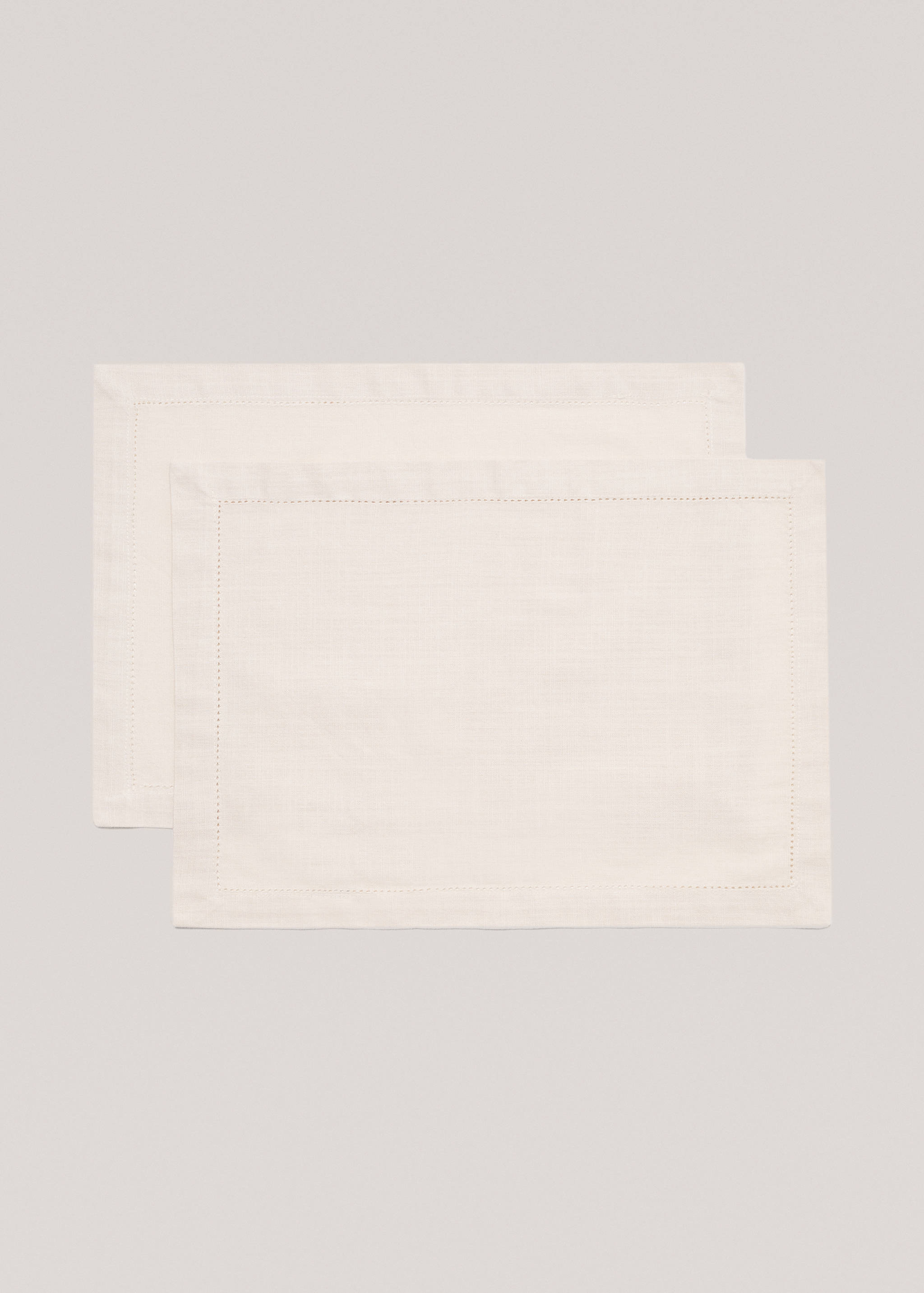 100% cotton hemstitch placemat (Pack of 2) - Article without model