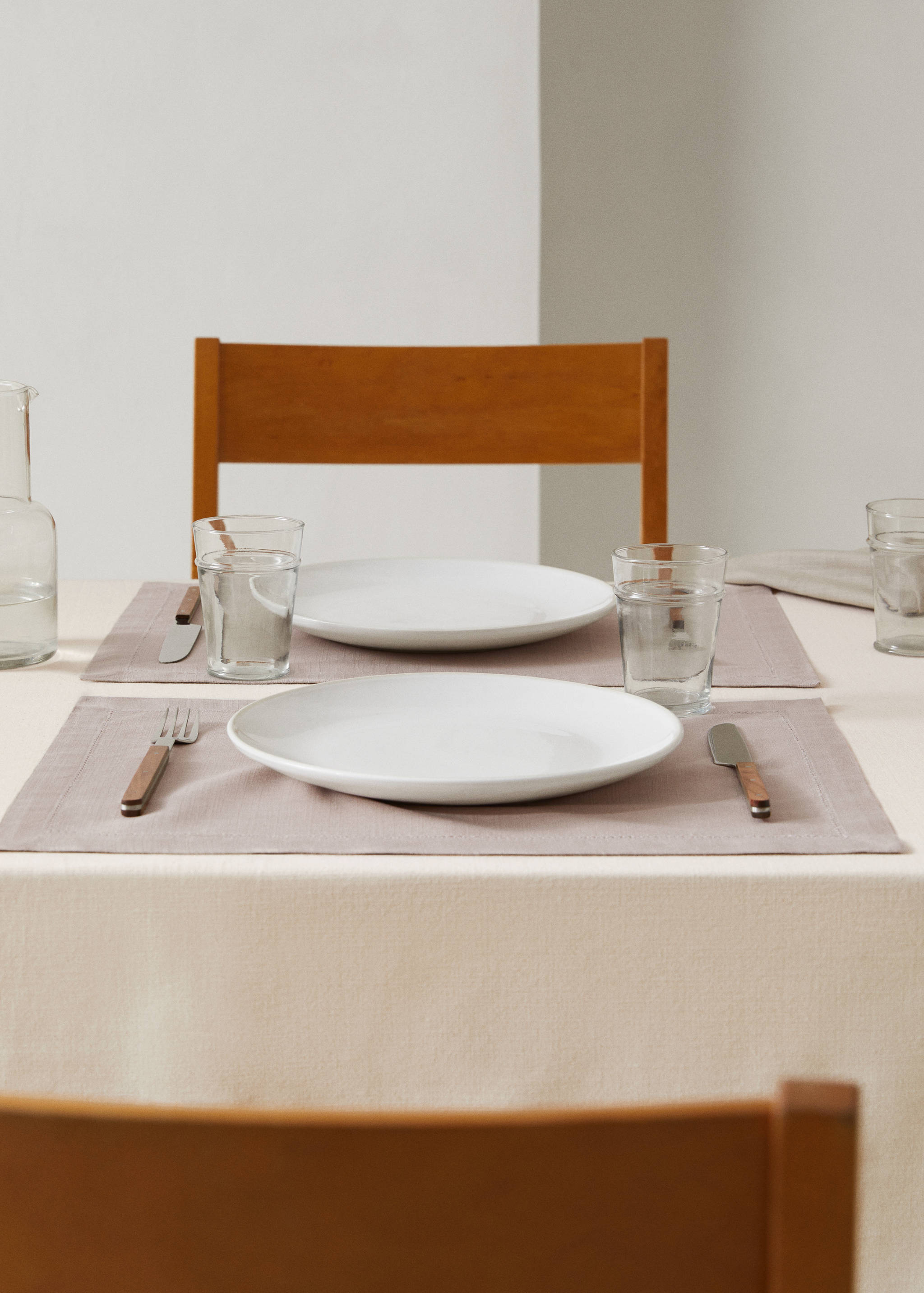 100% cotton hemstitch placemat (Pack of 2) - General plane