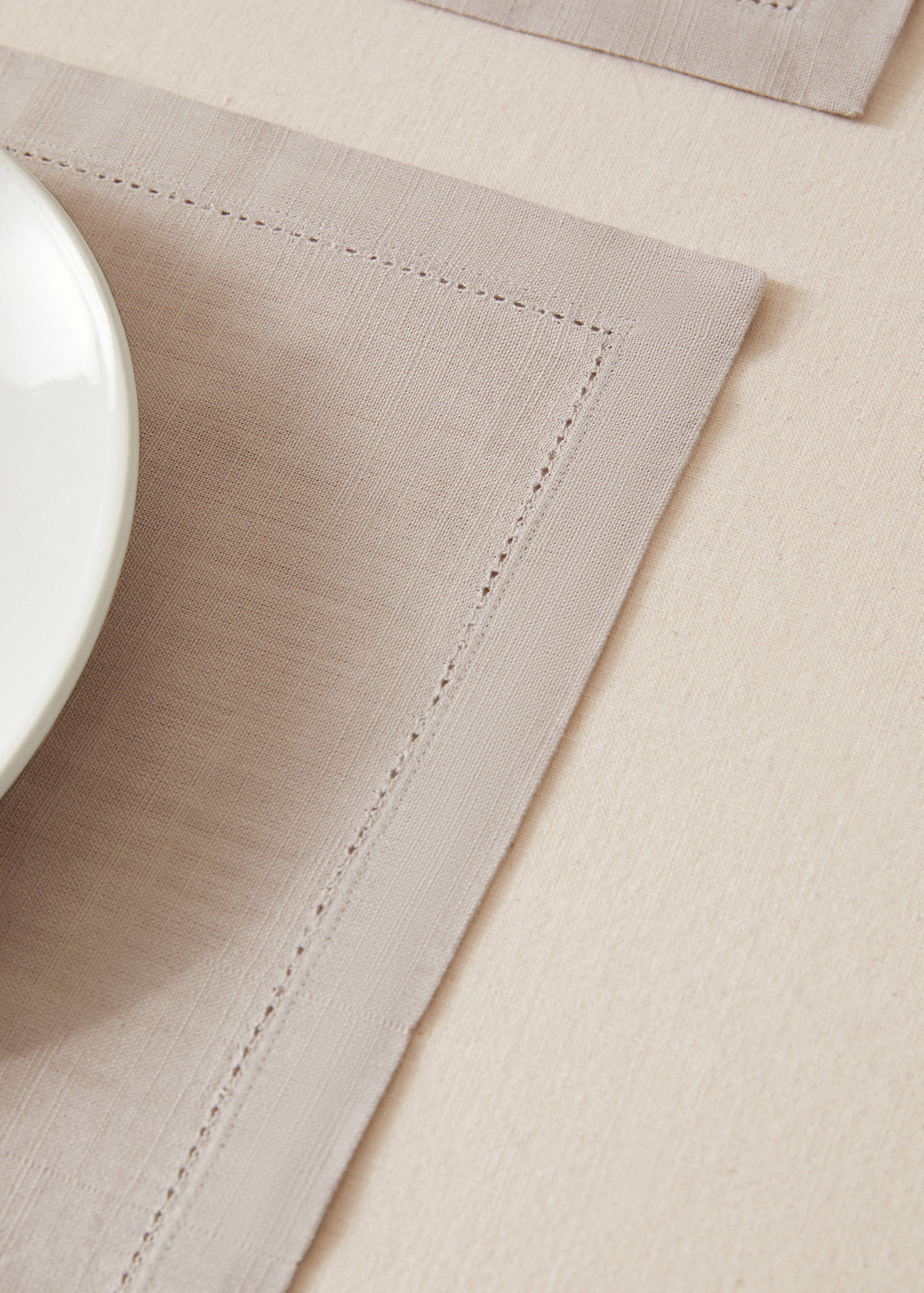 100% cotton hemstitch placemat (Pack of 2) - Details of the article 7