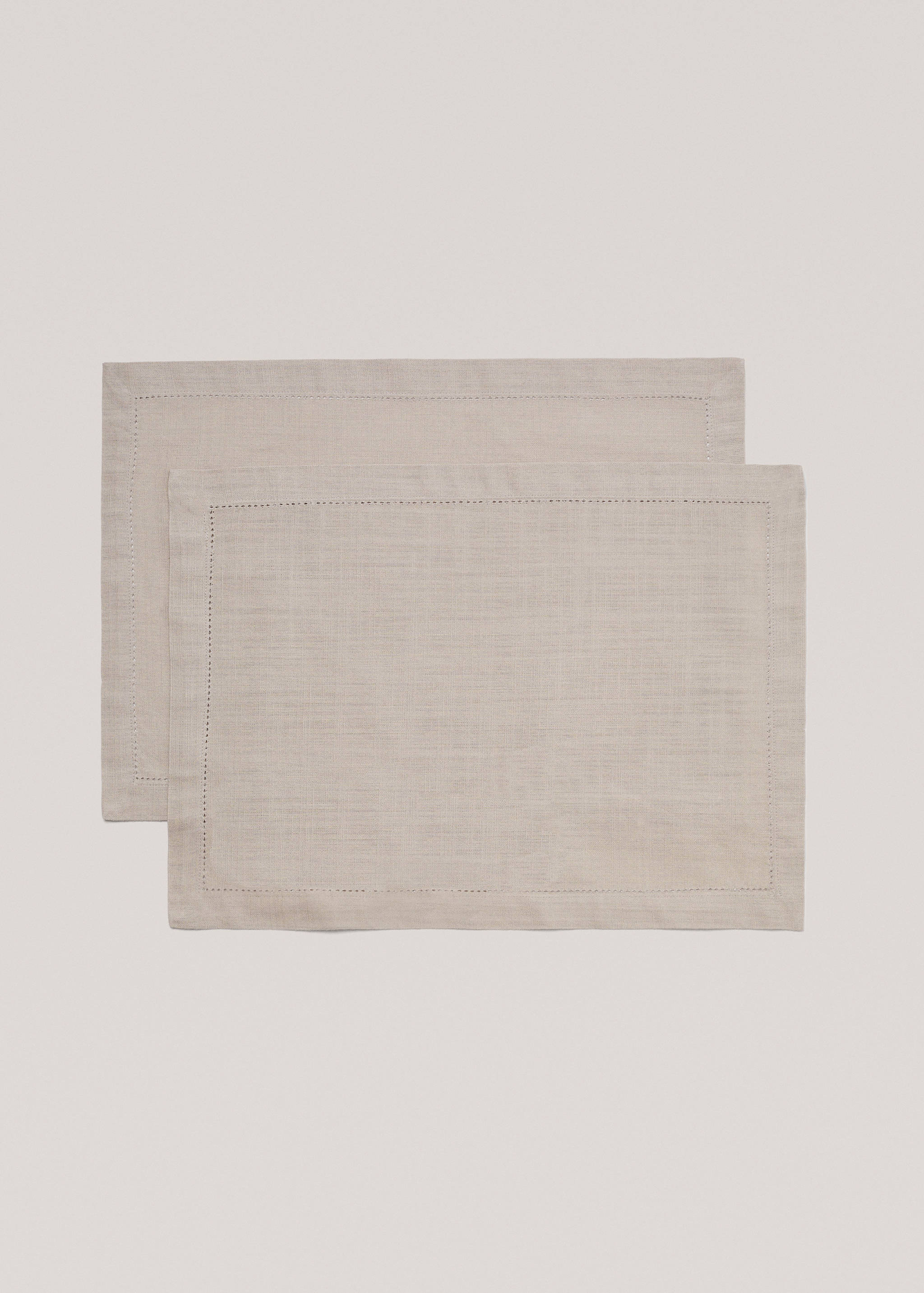 100% cotton hemstitch placemat (Pack of 2) - Article without model