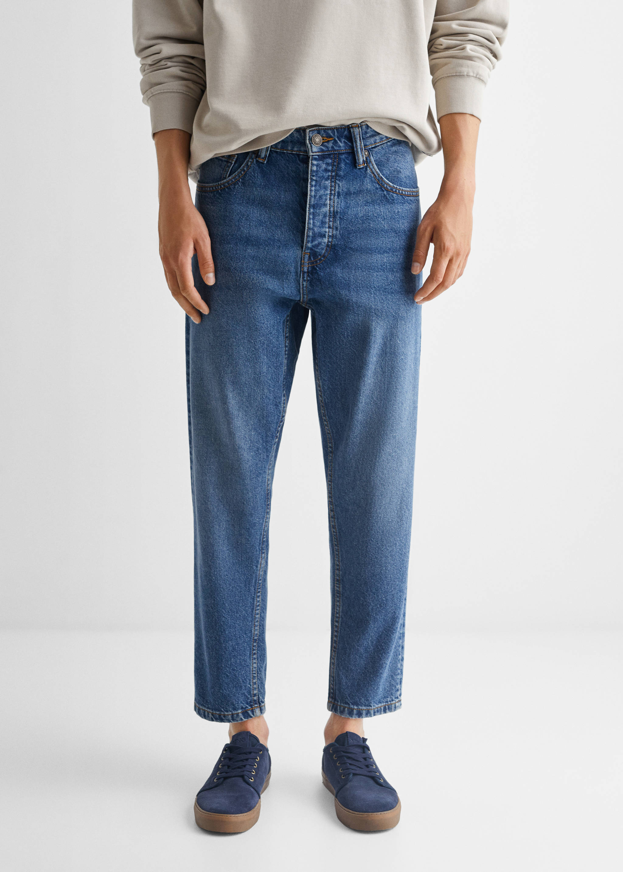 Tapered-fit jeans with buttons - Details of the article 6