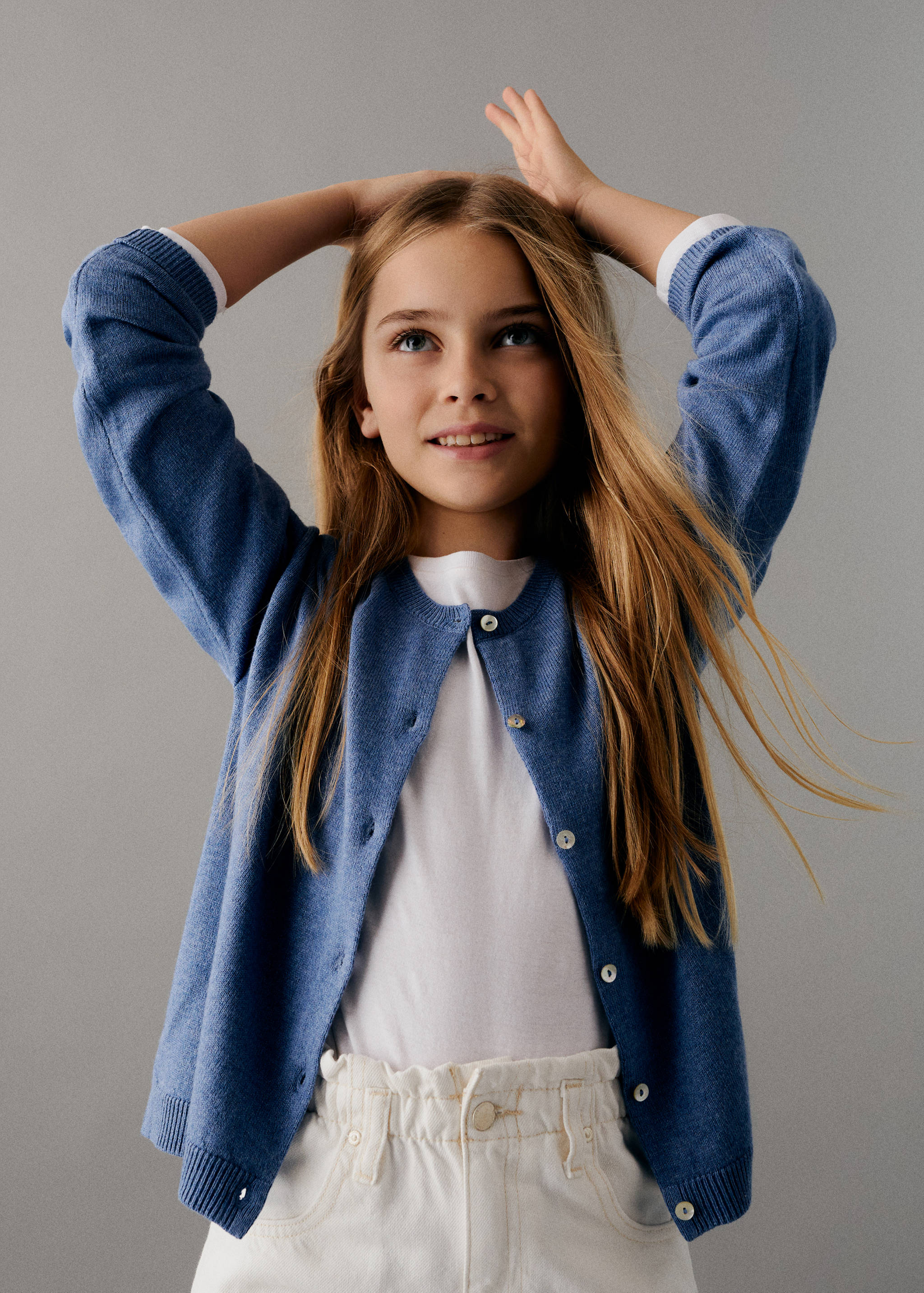 Cotton-blend cardigan - Medium plane