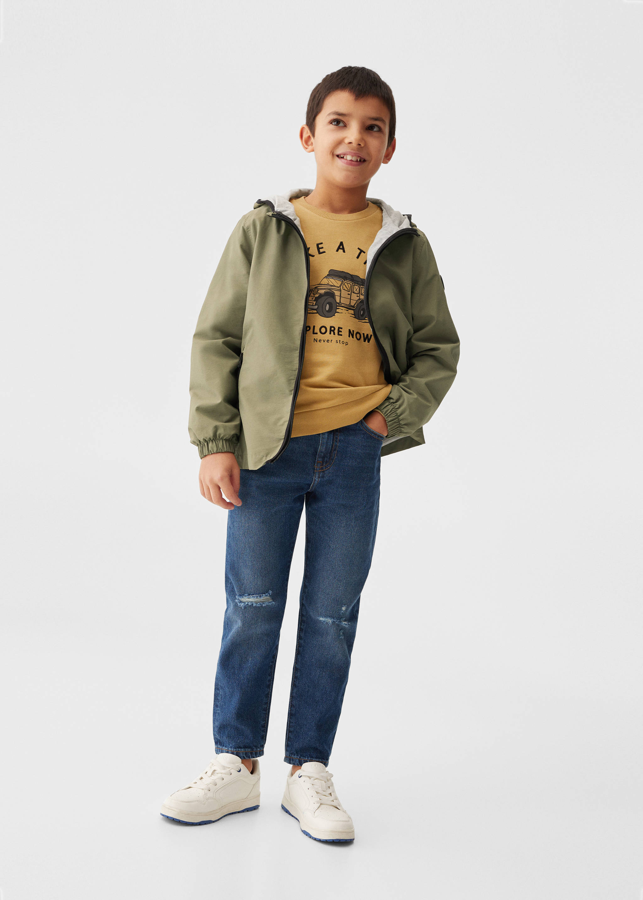 Parka met capuchon - Overzichtstekening