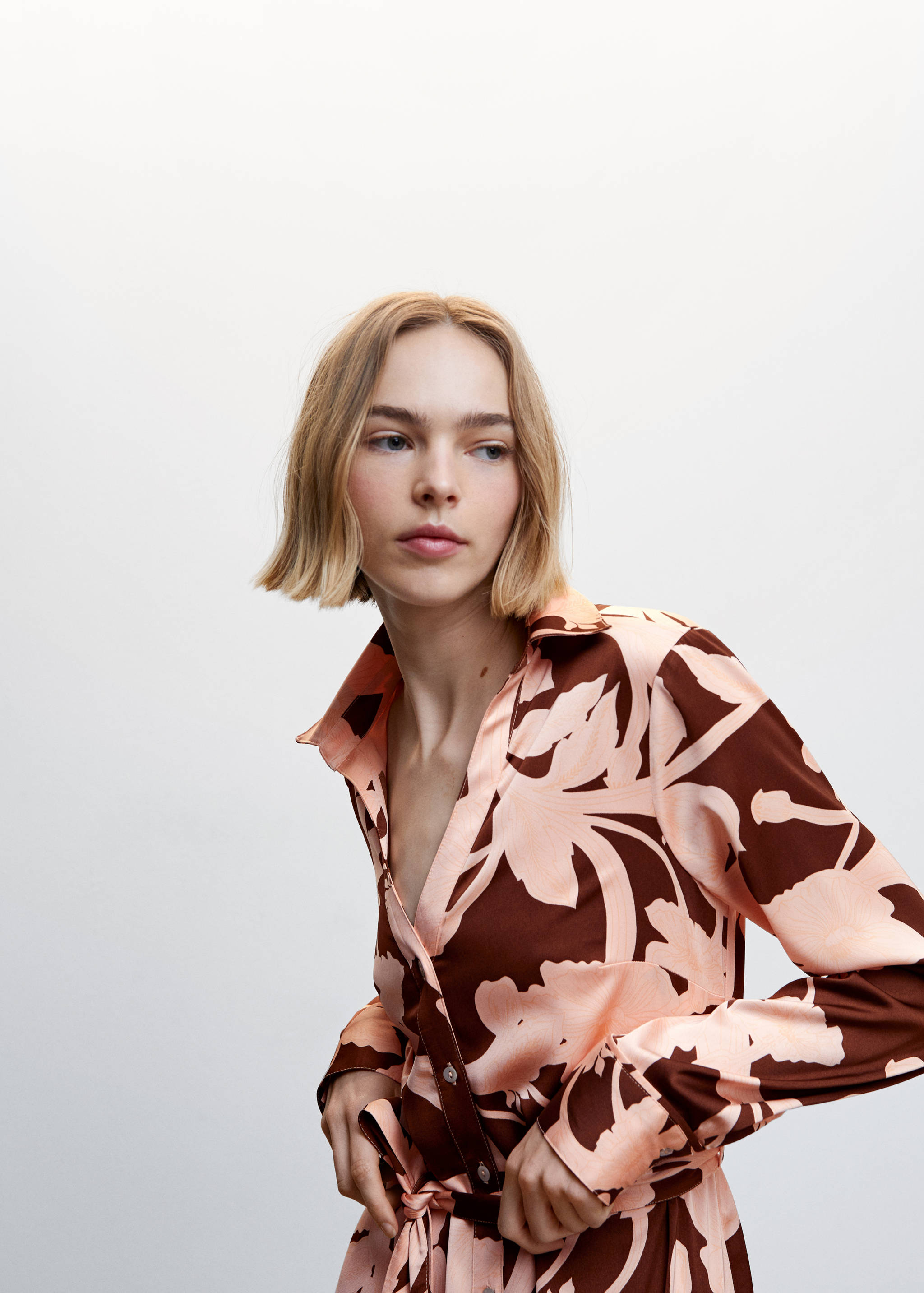 Robe chemisier imprimée - Détail de l'article 1