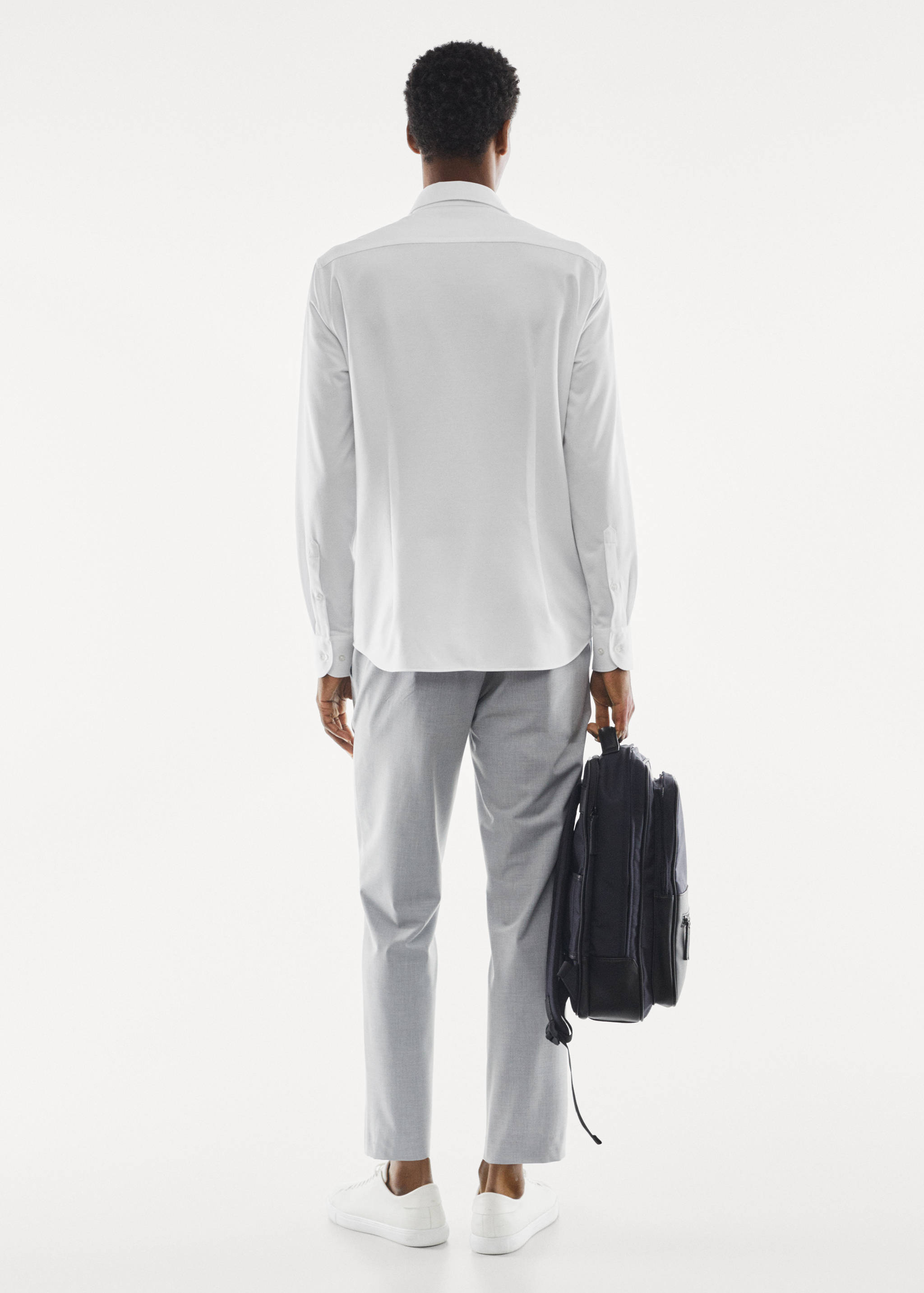 Slim Fit-Stretchhemd - Rückseite des Artikels