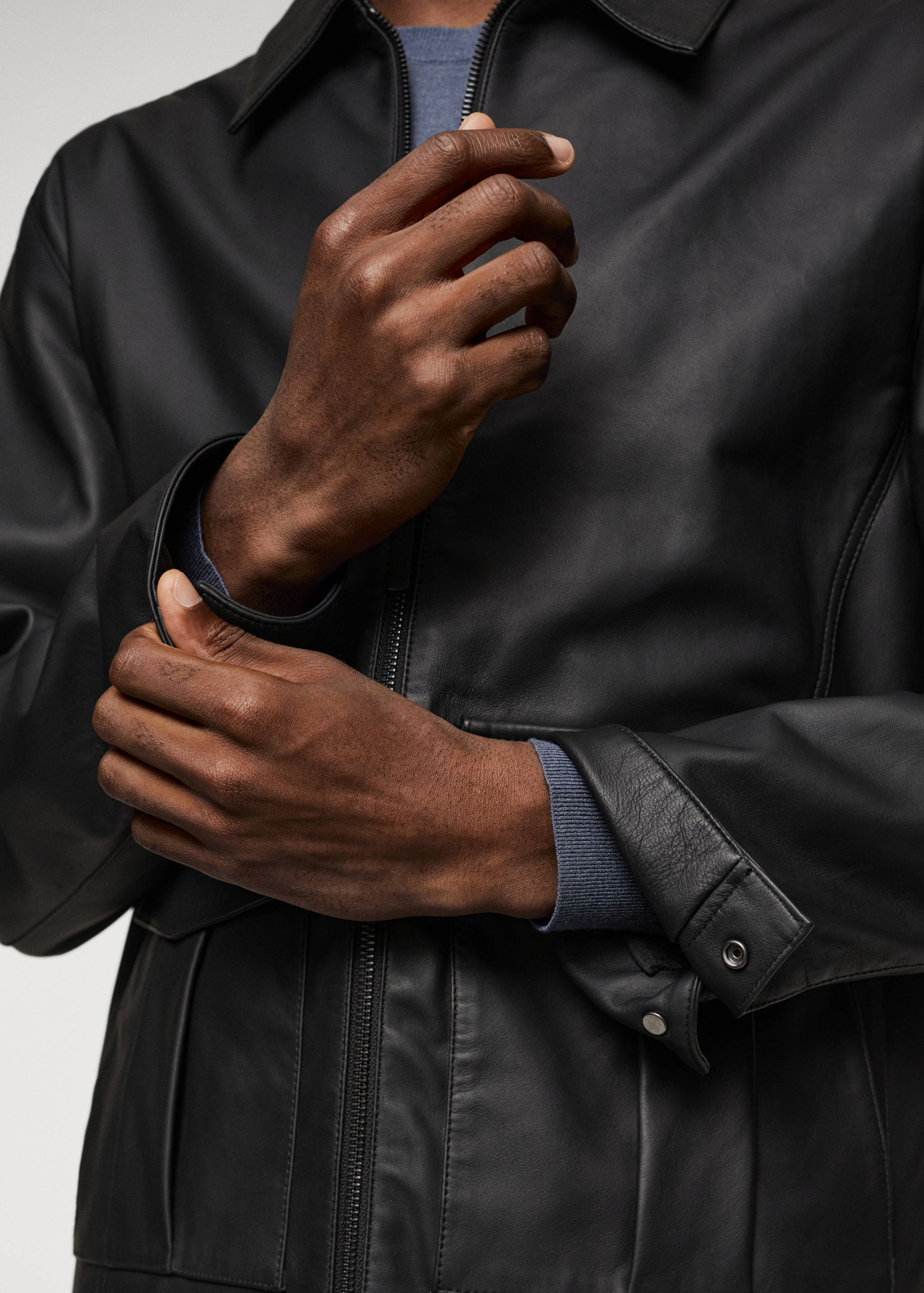 Lederjacke mit Taschen - Detail des Artikels 6