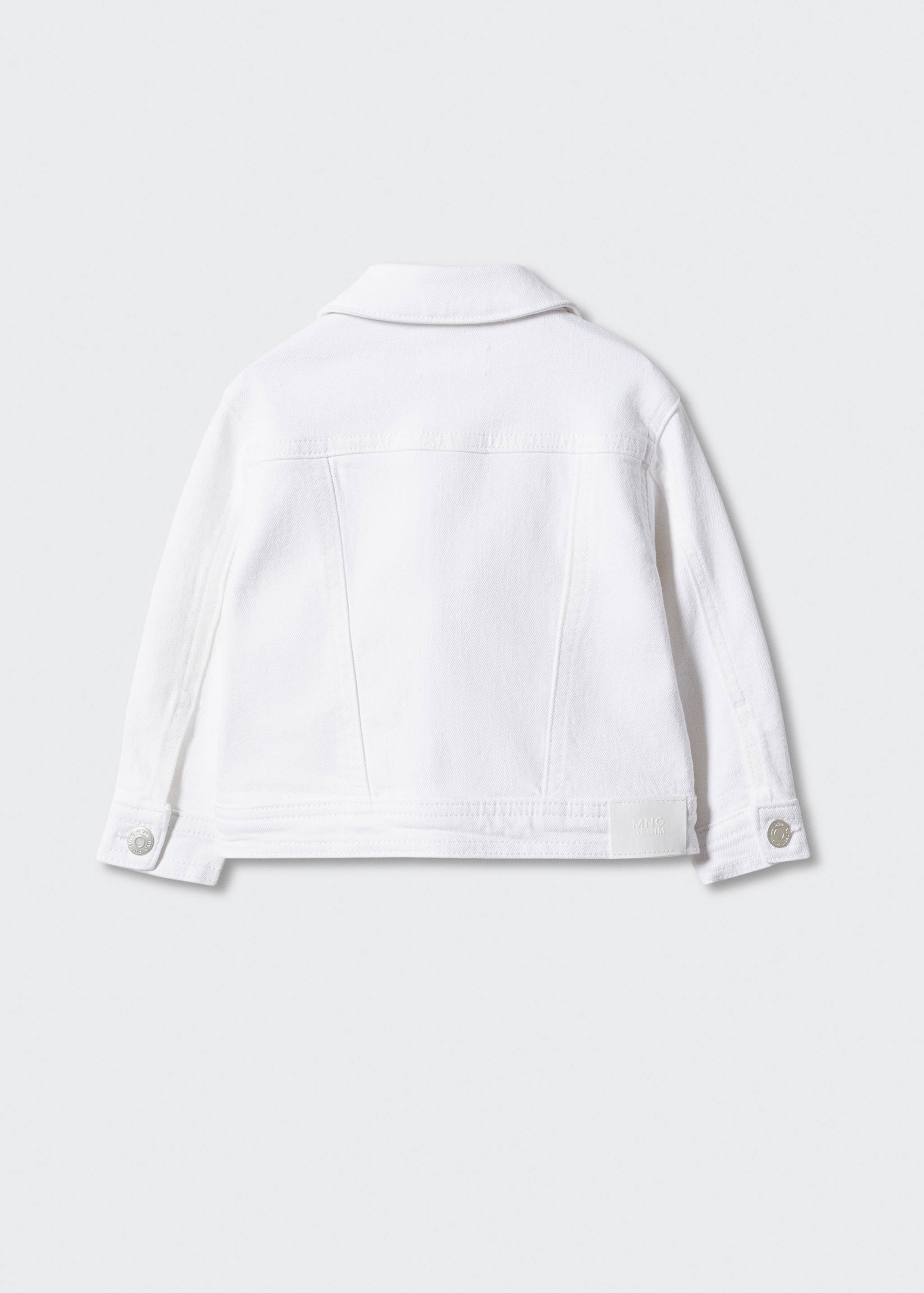 Pockets denim jacket - Reverse of the article