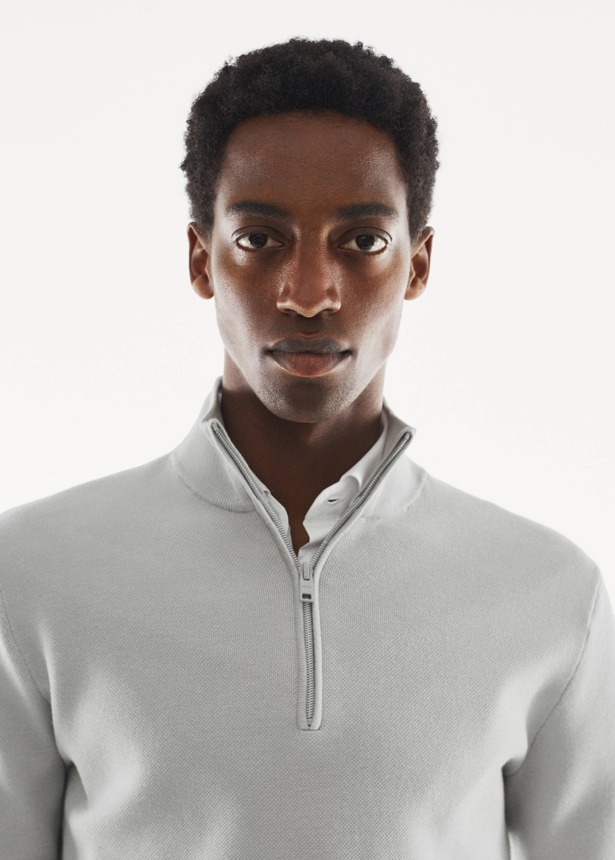 Pull-over respirant col zippé - Détail de l'article 1