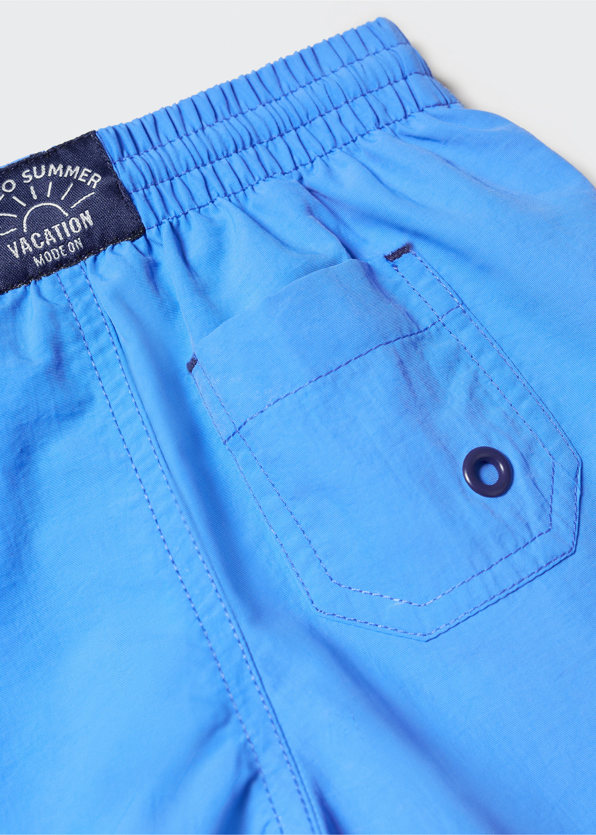 Cord plain swimming trunks - Details of the article 0