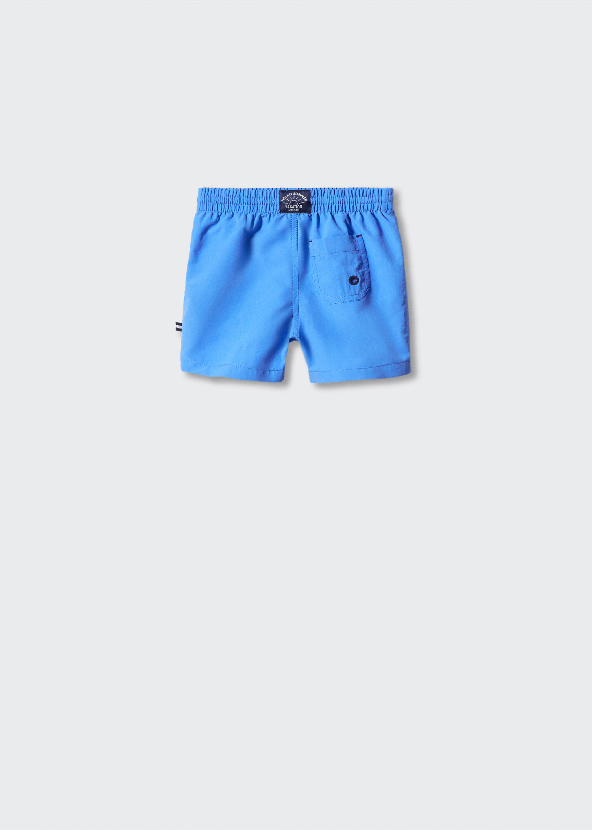 Cord plain swimming trunks - Reverse of the article