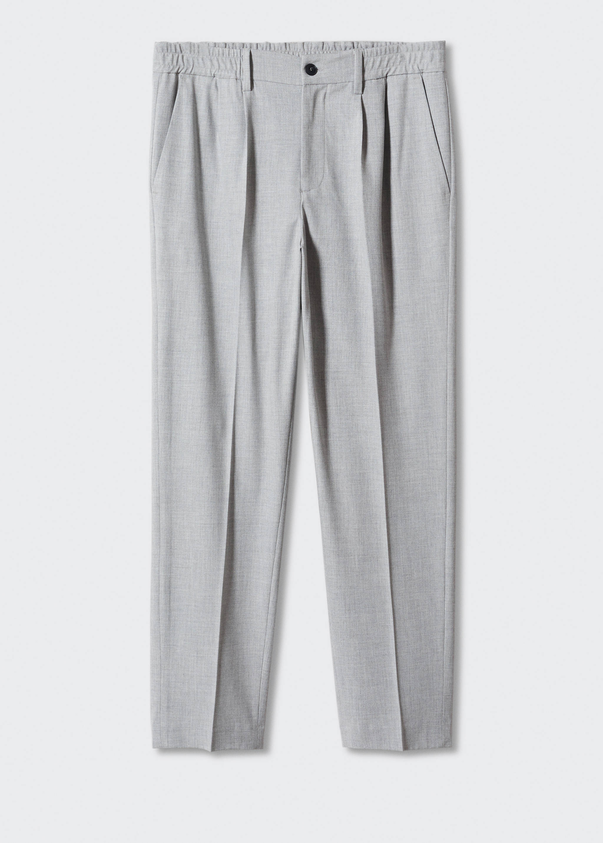 Tapered-fit cotton trousers - Article without model