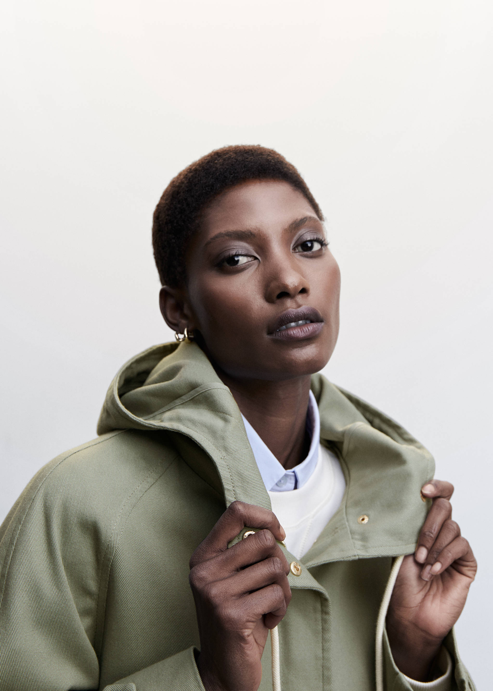 Hooded cotton parka - Details of the article 1