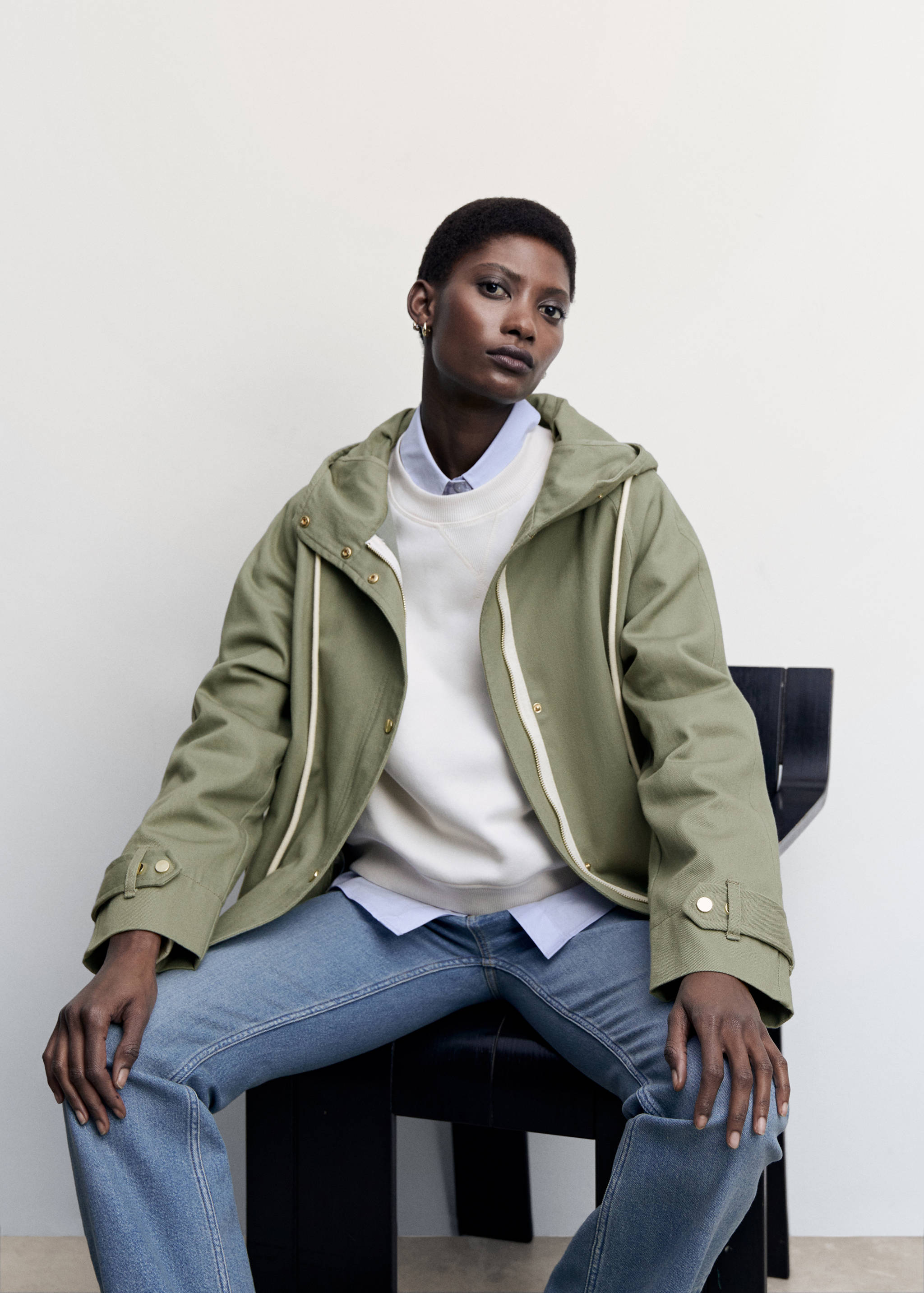 Hooded cotton parka - Details of the article 2