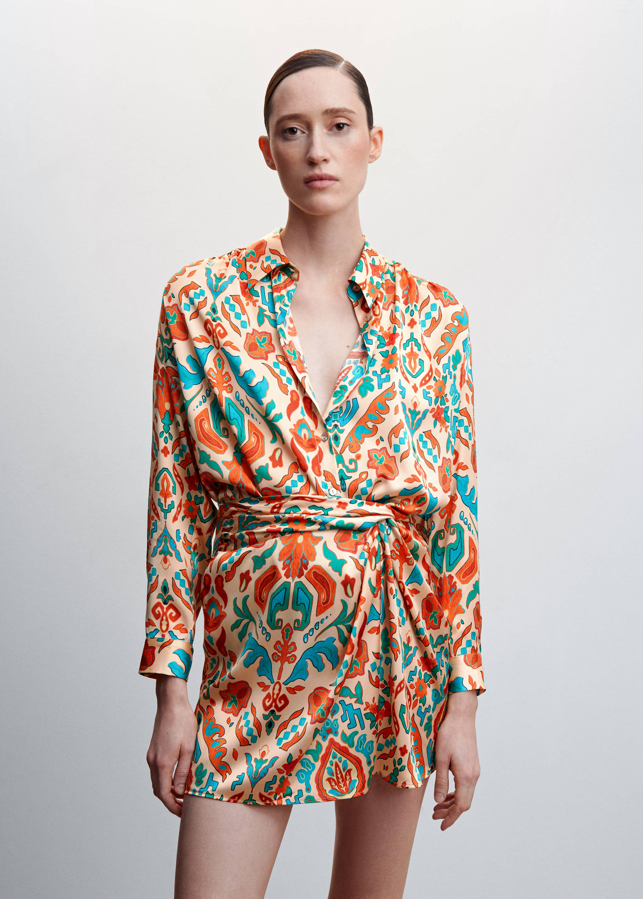 Knot printed skirt - Medium plane