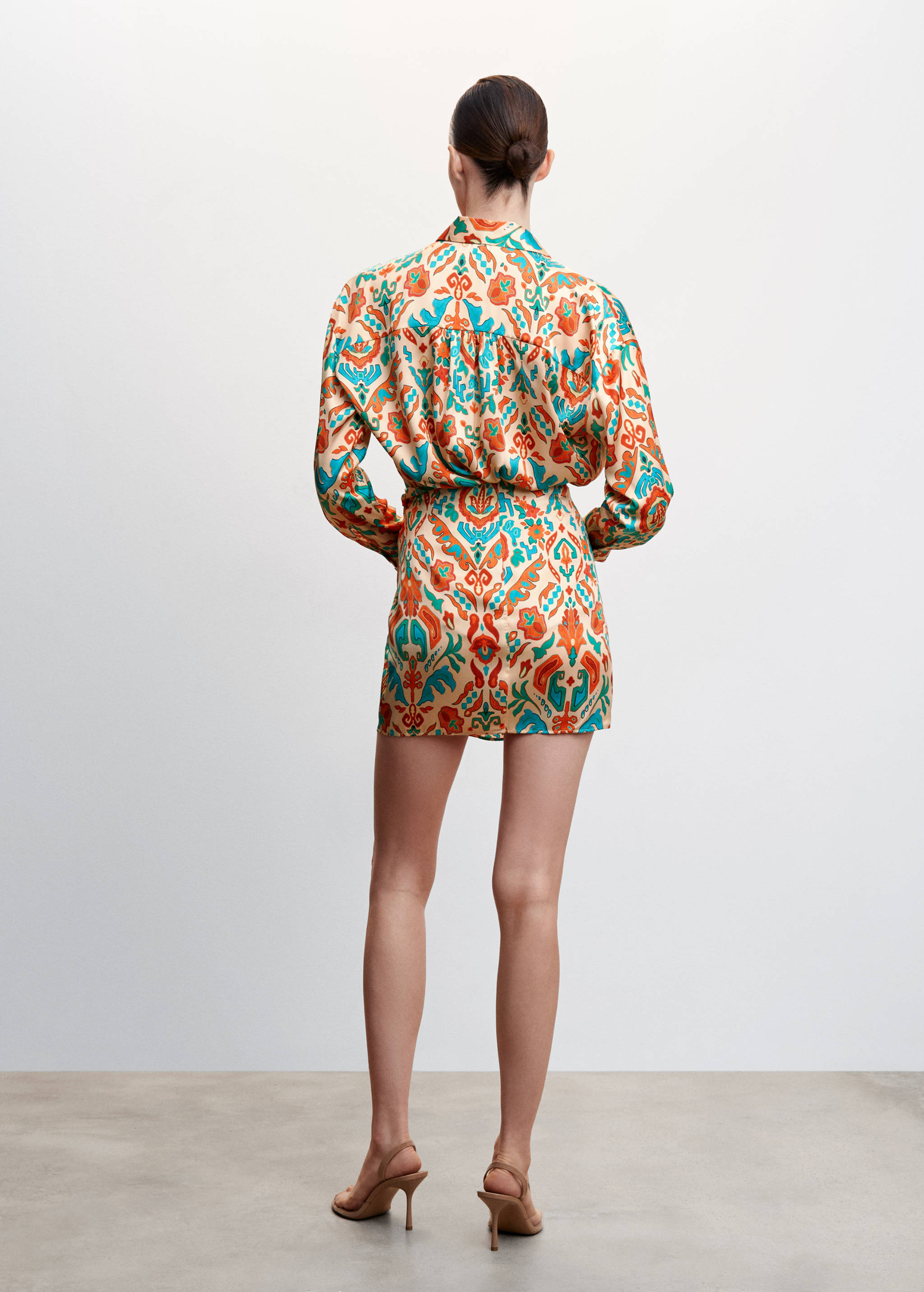 Knot printed skirt - Reverse of the article